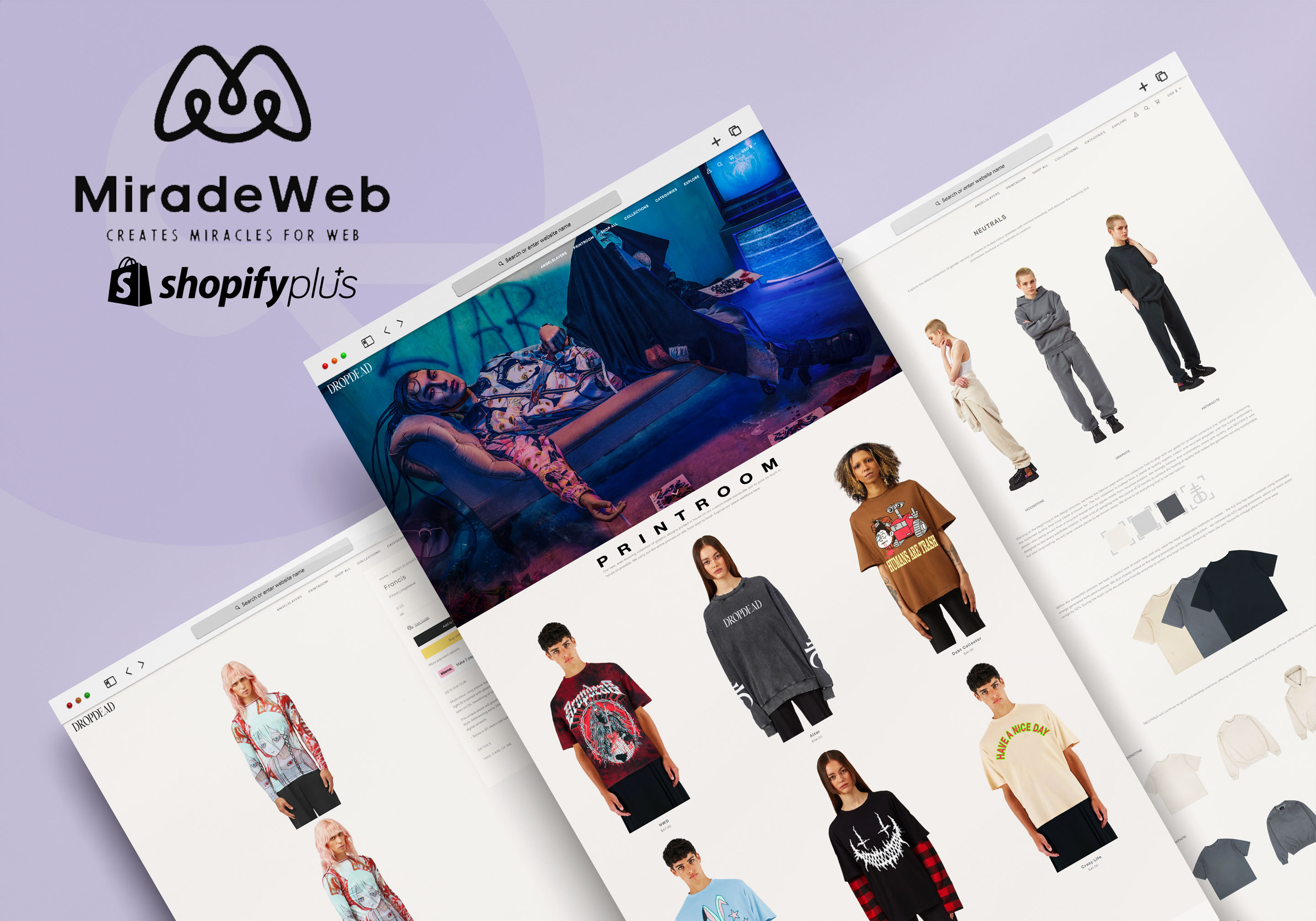 Website Development and Custom Features for DROP DEAD