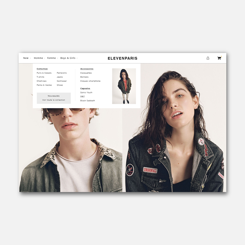 Shopify Store Redesign for elevenparis