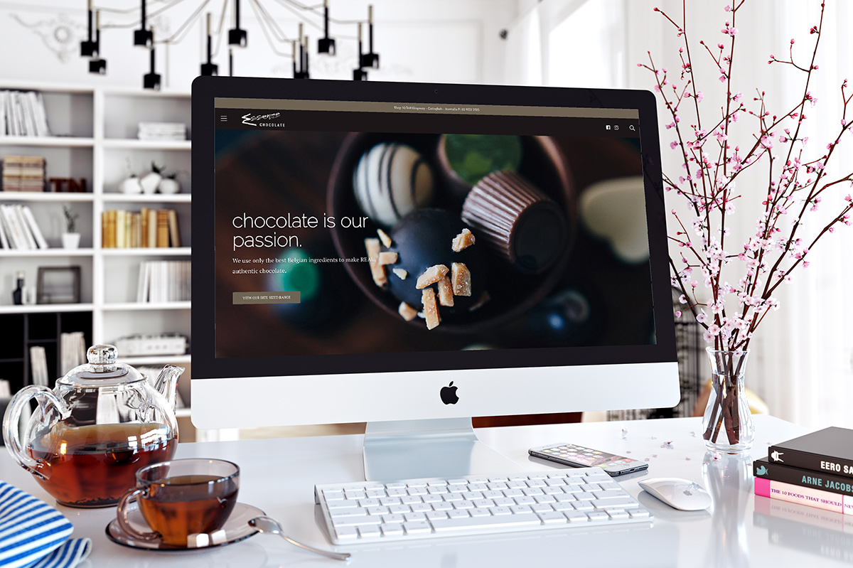 Chocolate online store screenshot