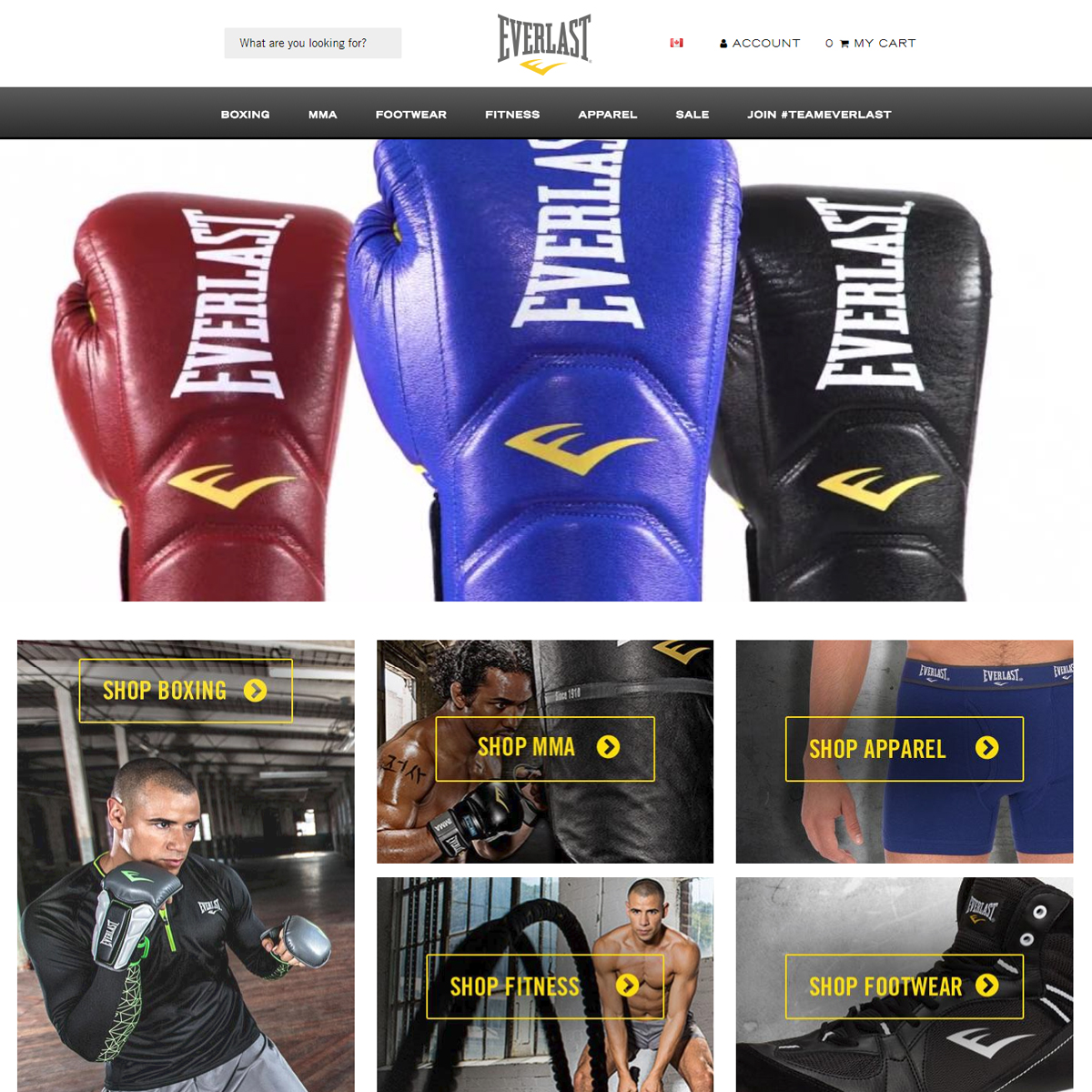 Everlast Canada screenshot