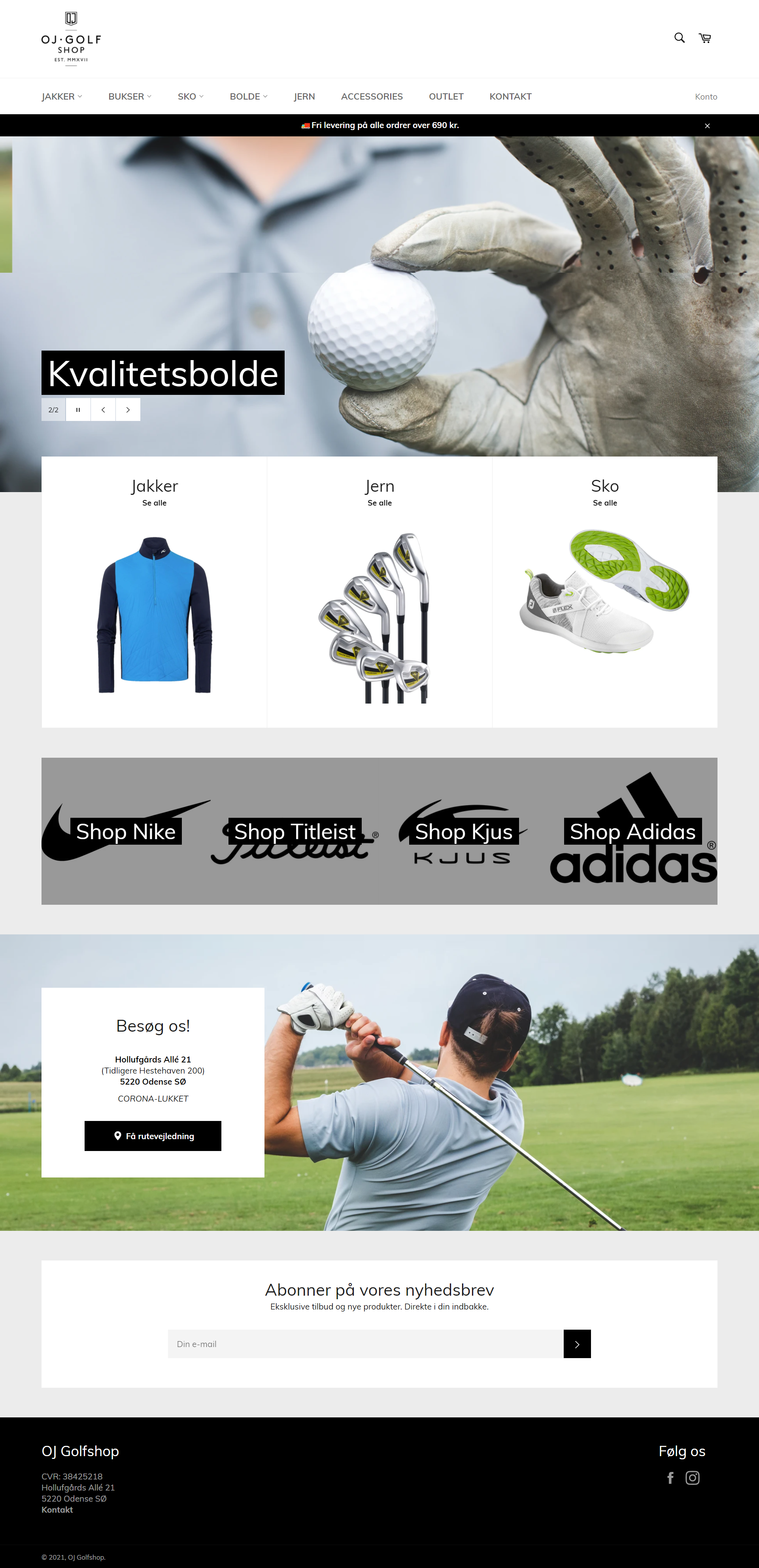 Development of Comprehensive Webshop for Golf Equipment Retailer