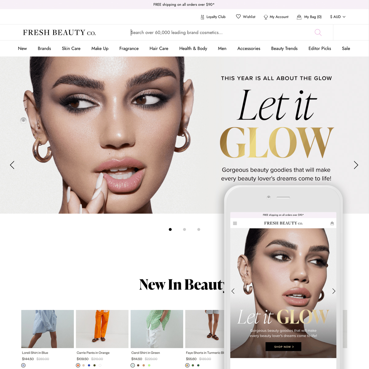 Website design and development screenshot