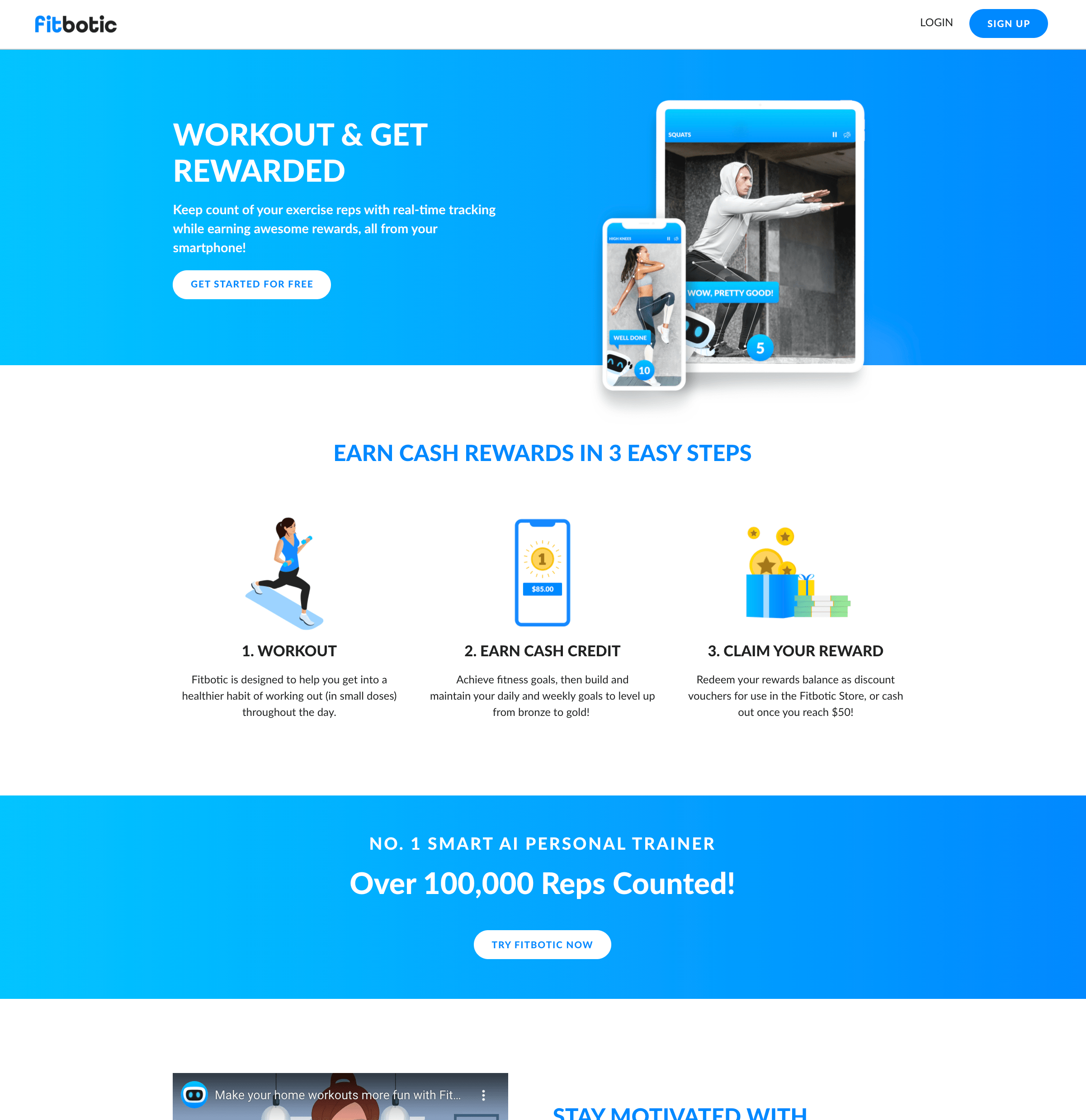 Fitbotic - Website Design and Development screenshot