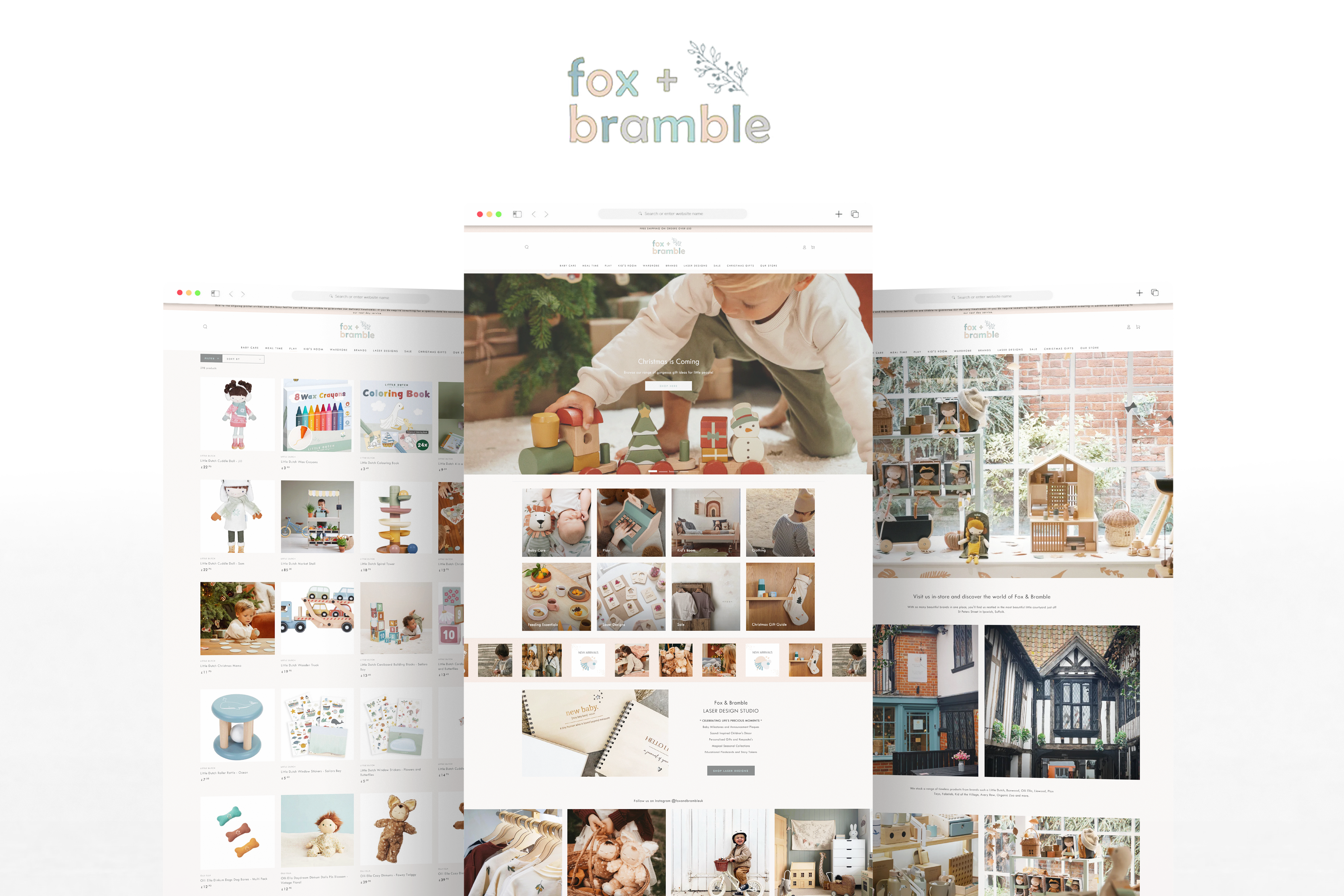 Shopify Design and Migration for Fox + Bramble