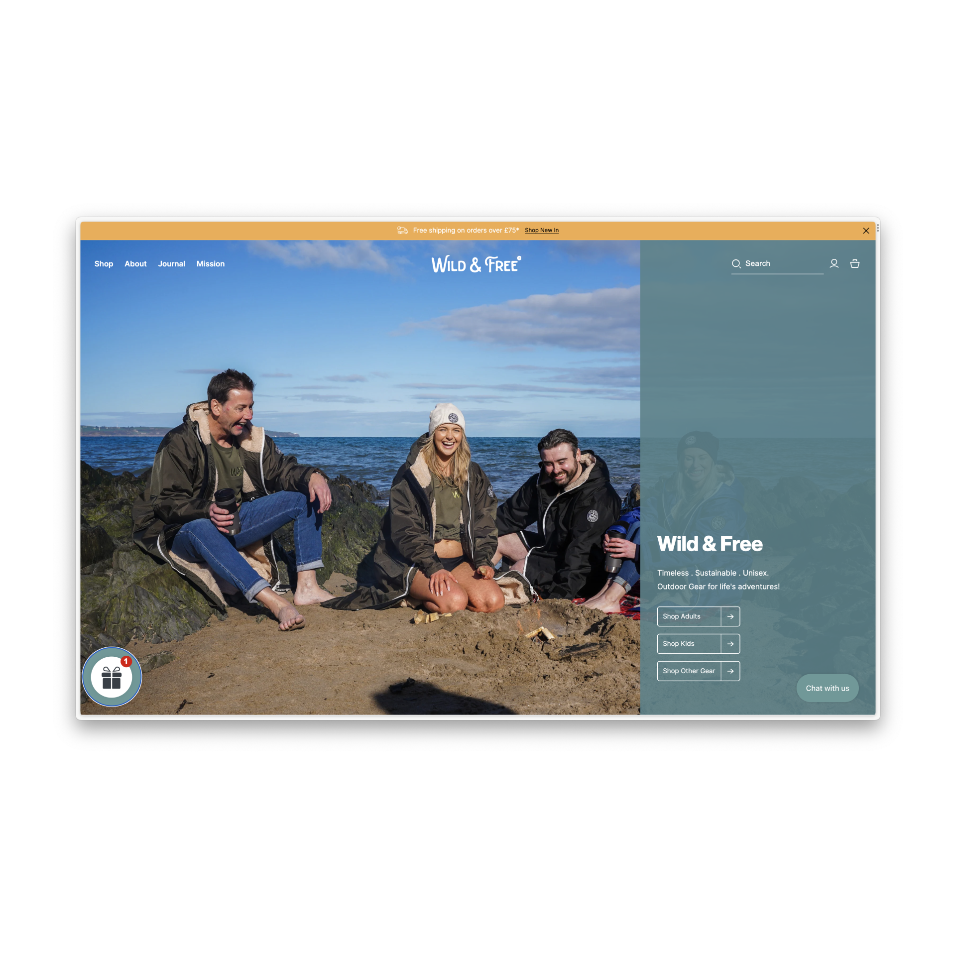Custom Website Development for Wild & Free Outdoors: Focusing on Impactful Imagery and Messaging
