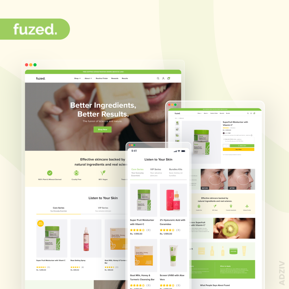fuzed: Conversion-Optimized Shopify 2.0 Revamp