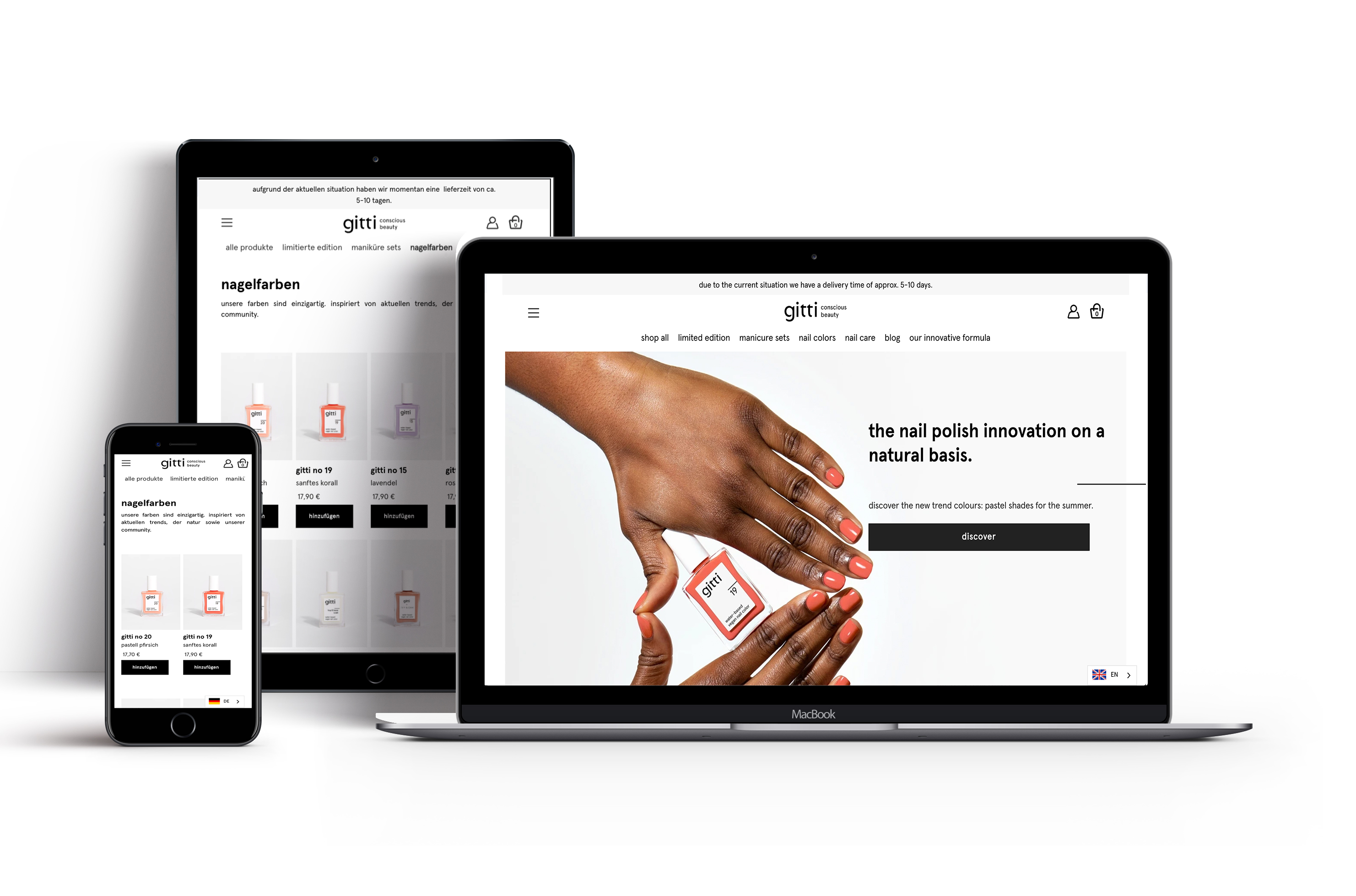 Optimierung des Gitti Online-Shops: Umsatzsteigerung und individuelle Nagellack-Boxen