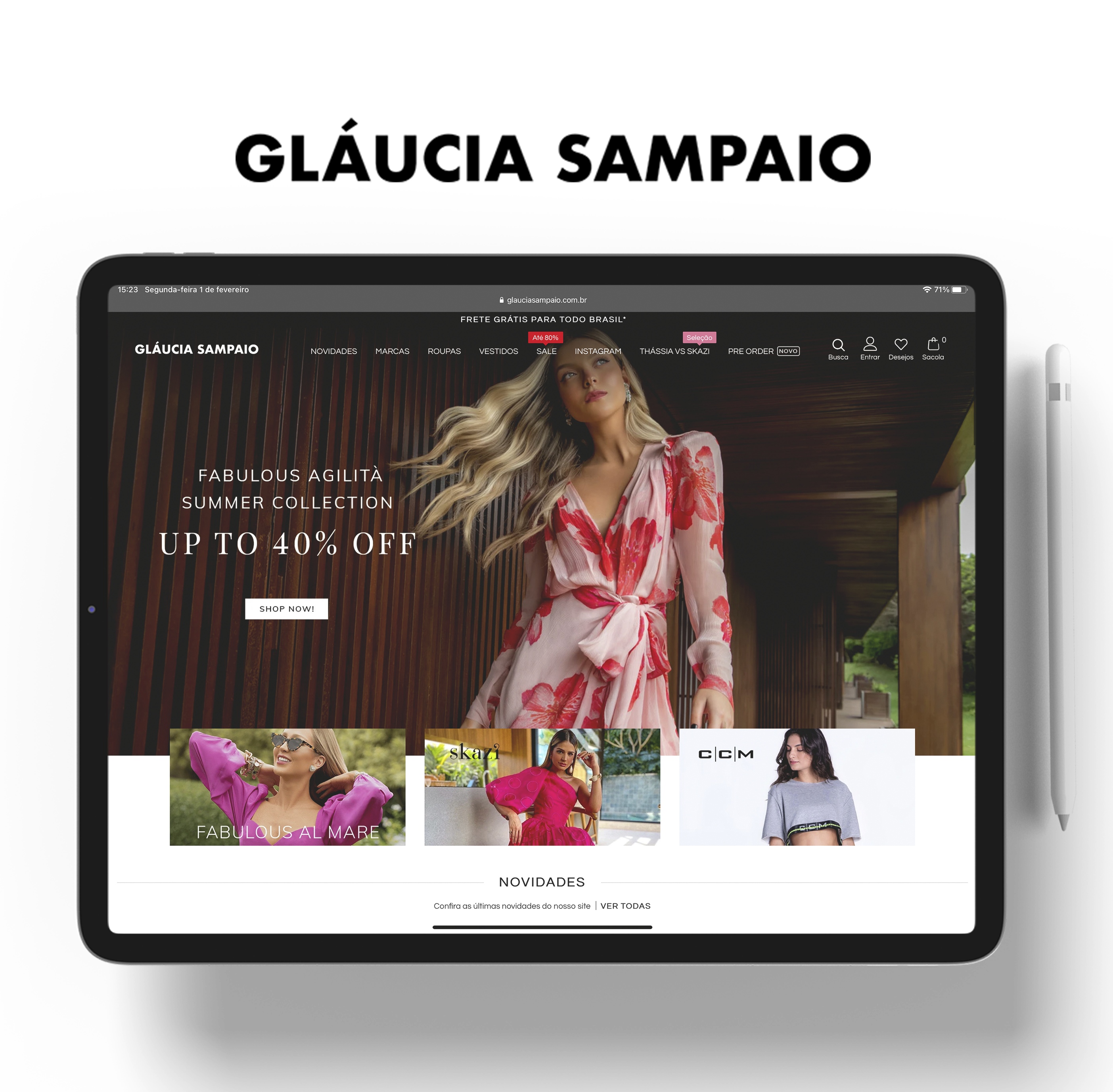 Design e desenvolvimento Gláucia Sampaio screenshot