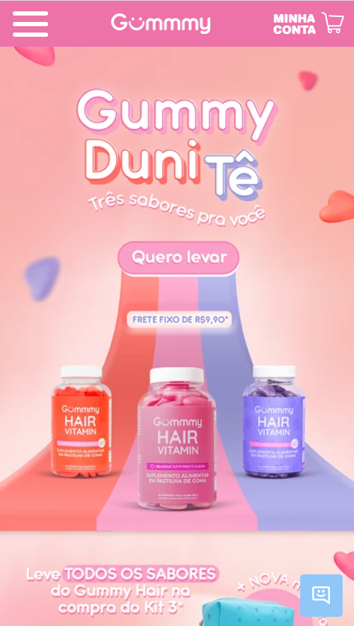 Shopify Website Design for Hair Vitamin Supplements