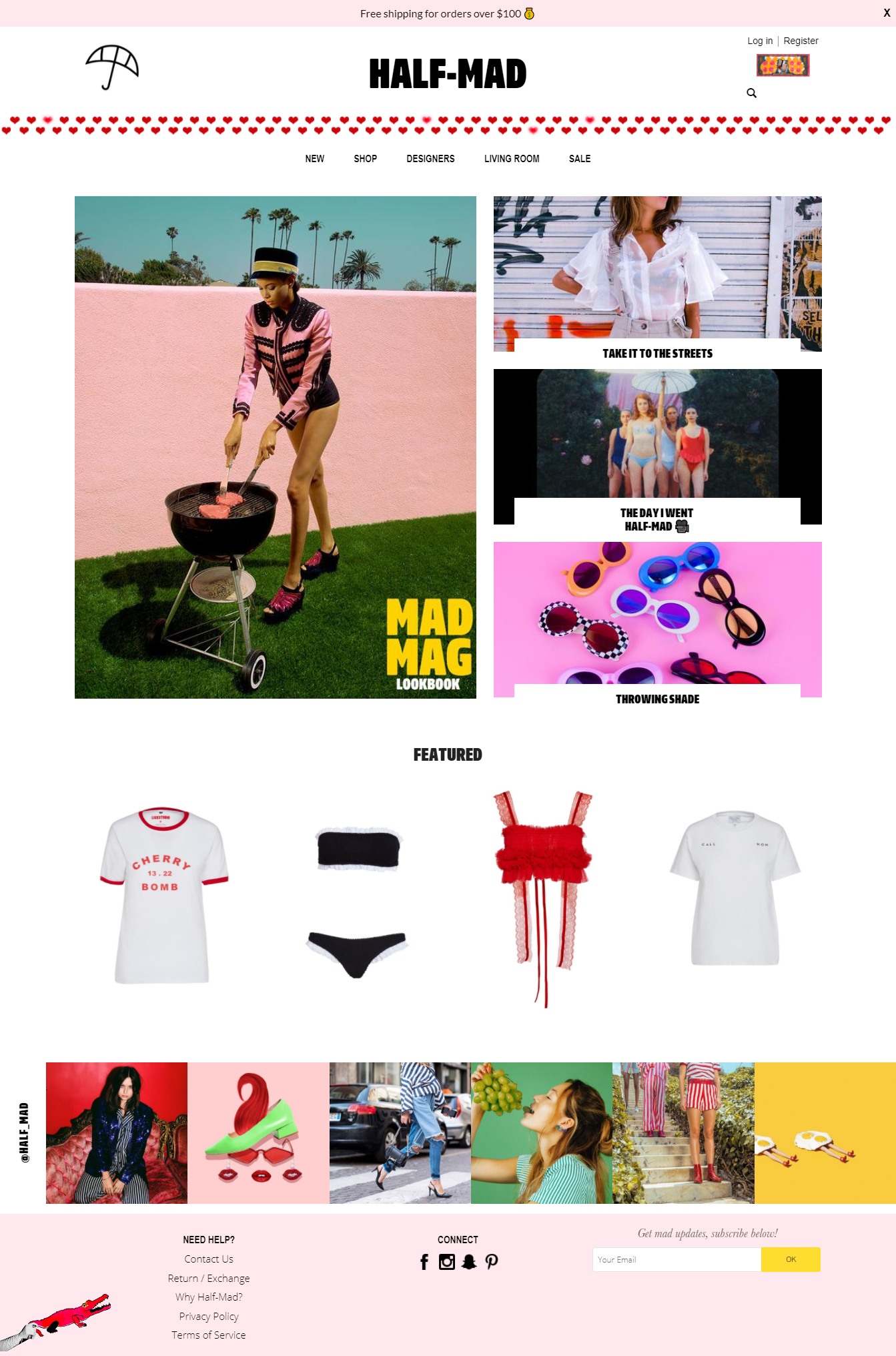 Store Setup and Design/Development for Half Mad