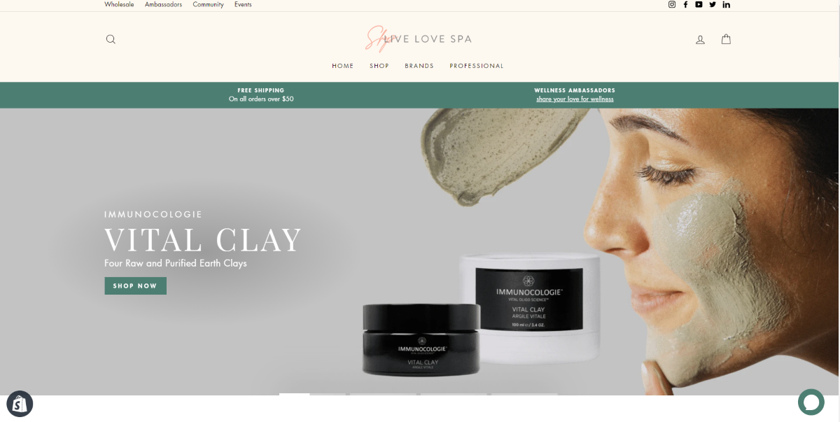 Shop Live Love Spa screenshot