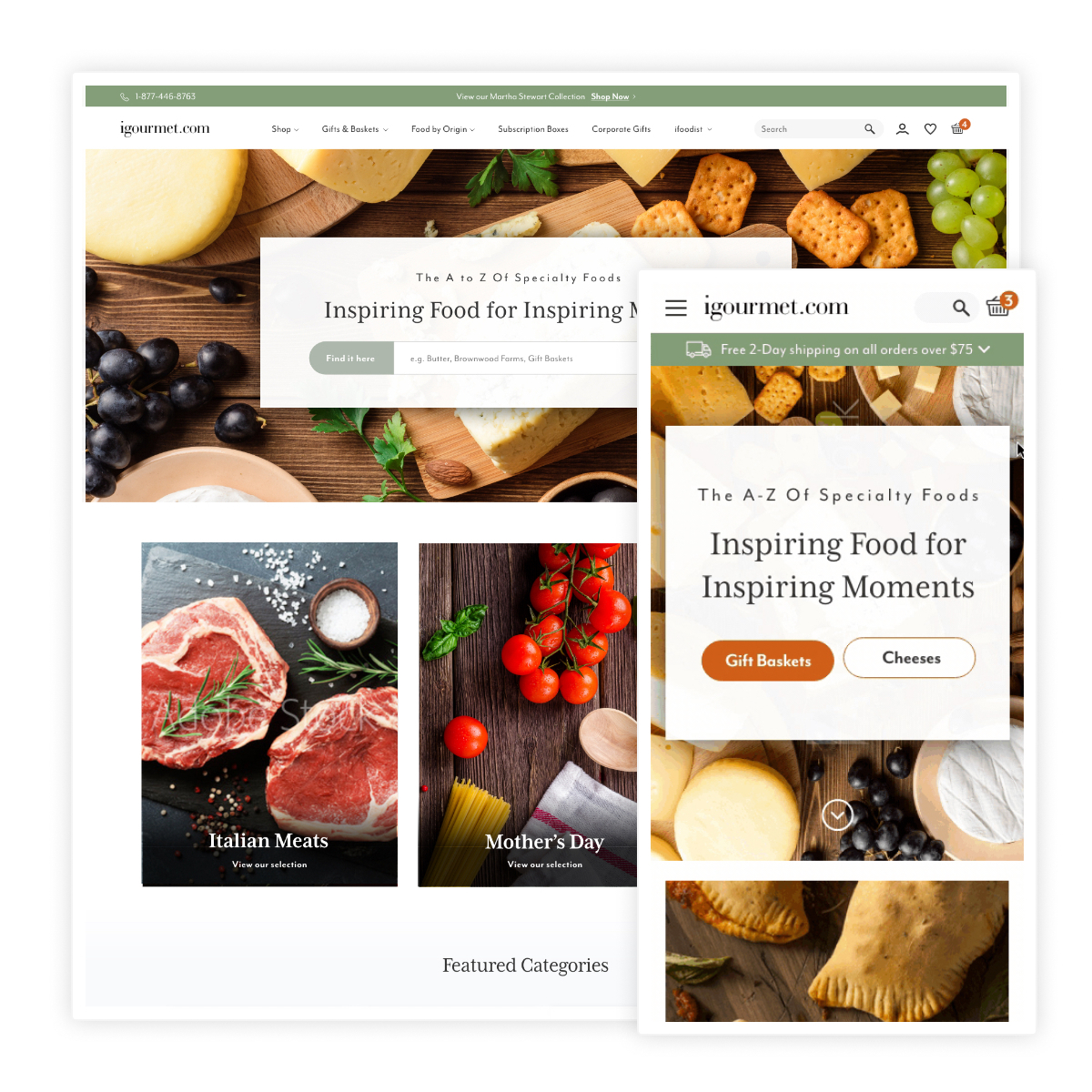 igourmet - Store Redesign & Migration screenshot