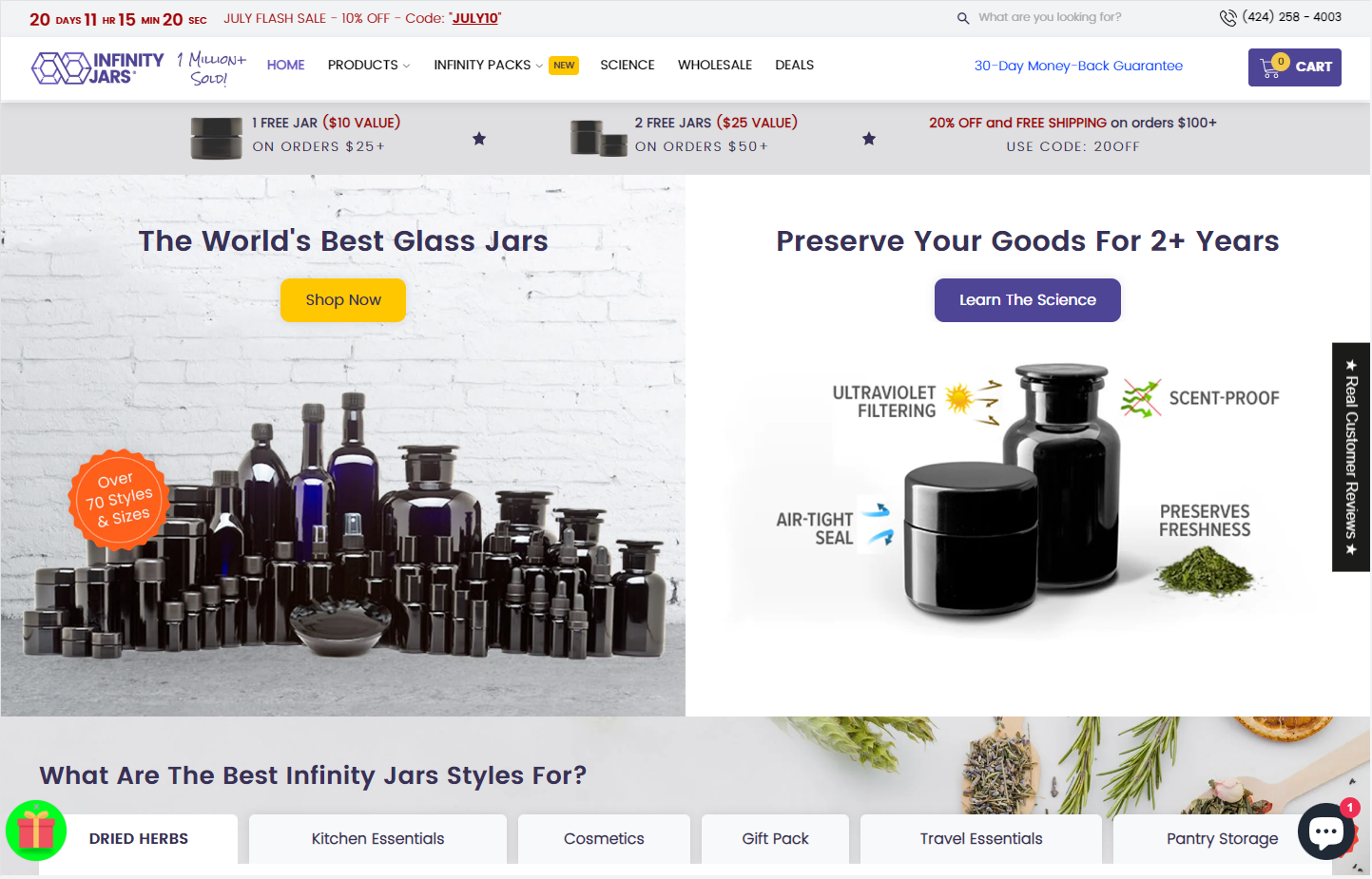 Shopify Store for Bottles  screenshot