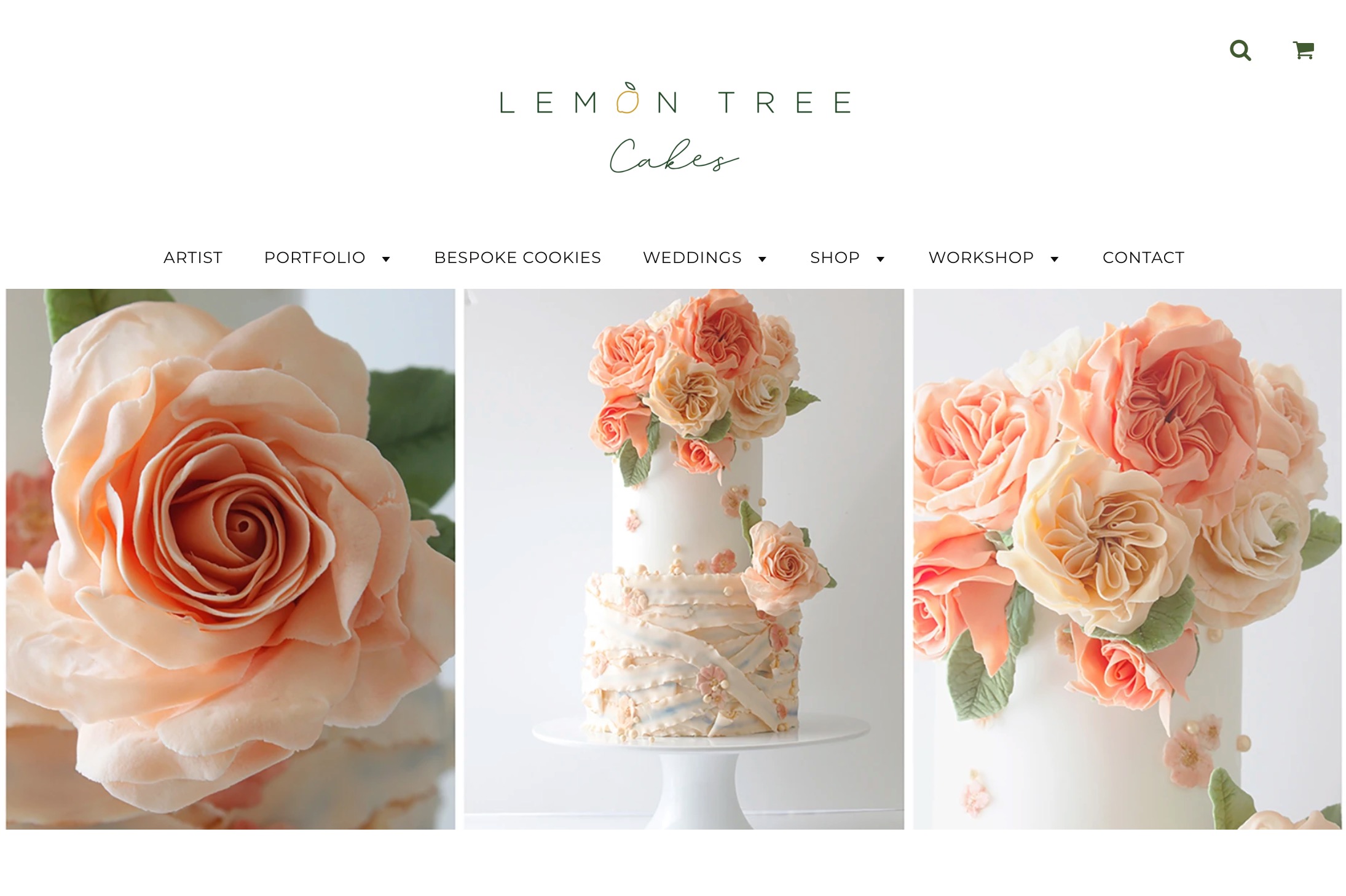 Lemon Tree Cakes custom coding screenshot