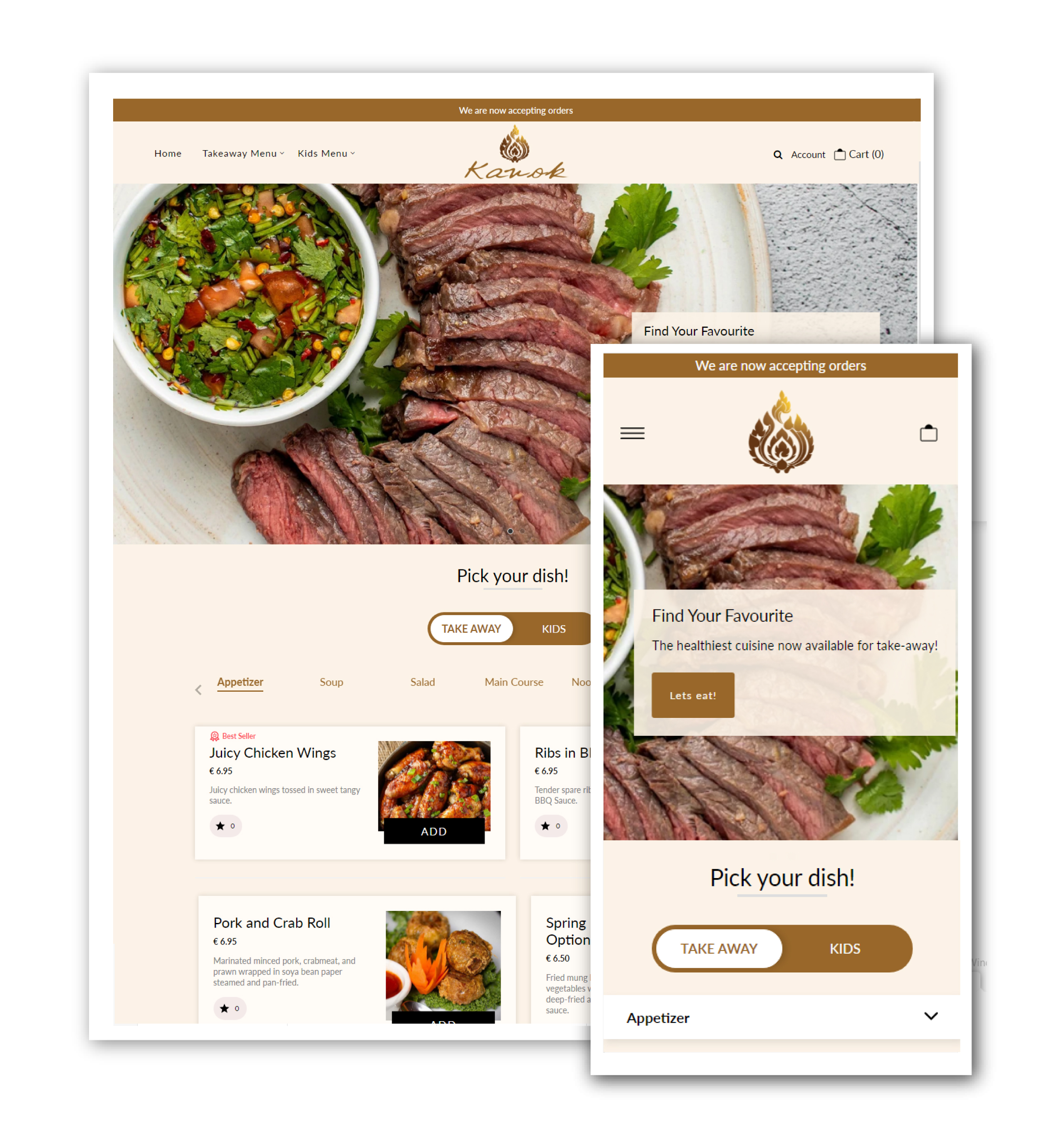 Custom Theme & Design Enhancements for Kanok Thai Store