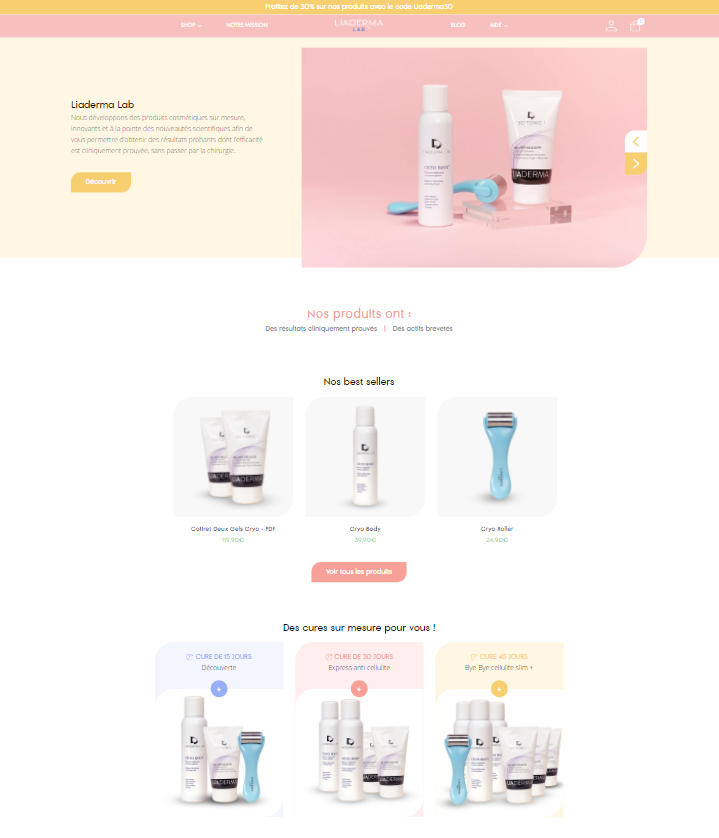 Theme Redesign and Customization for Liaderma: A Natural Cosmetics Store
