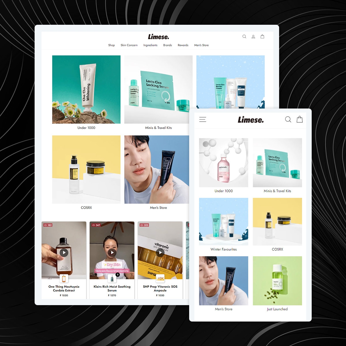 Innovative Store Design and Ongoing Support for Limese.com