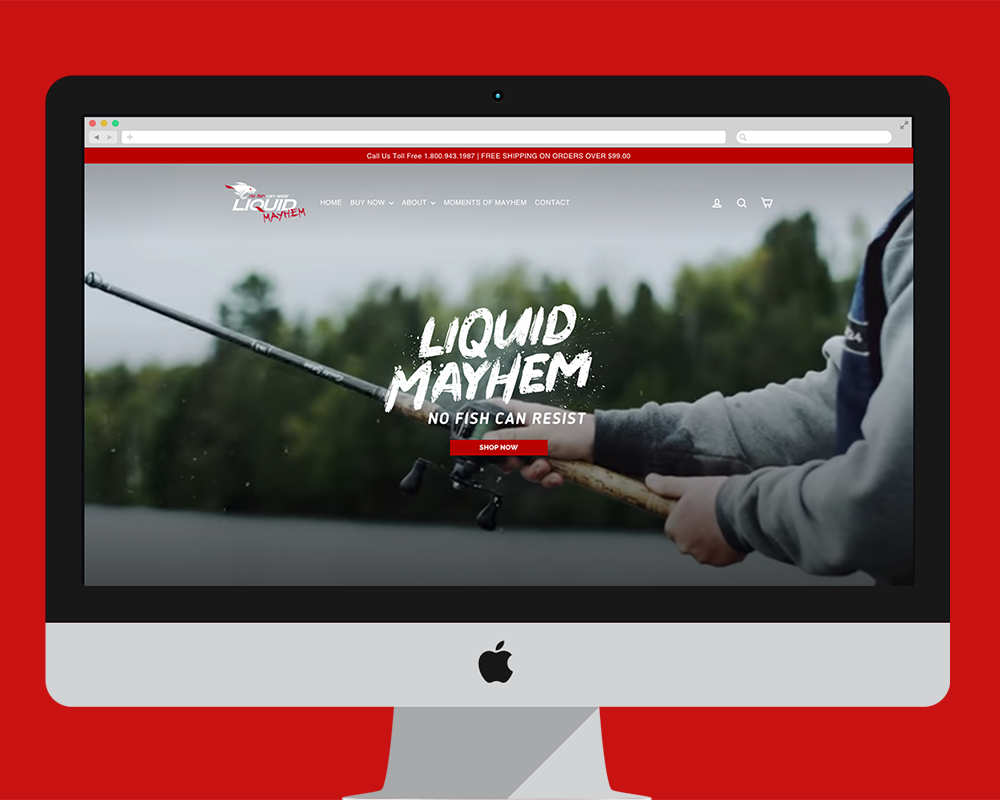 Liquid Mayhem Store Migration & Design screenshot