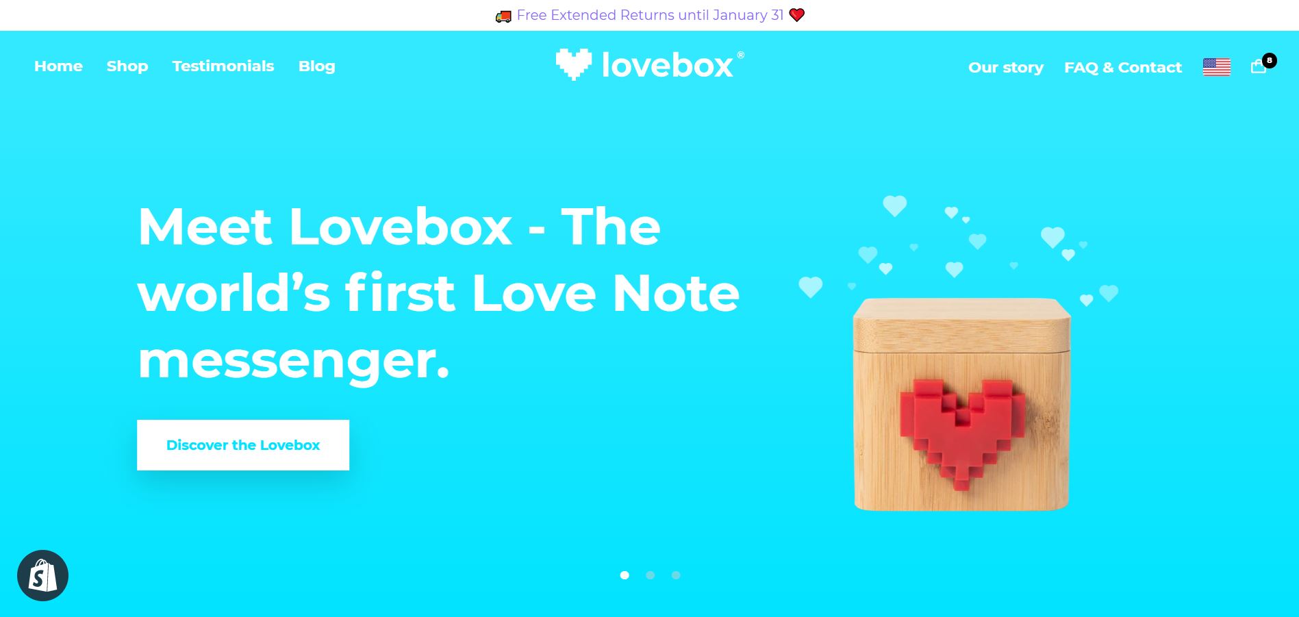 Conception d'un parcours d'achat personnalisé pour Lovebox screenshot