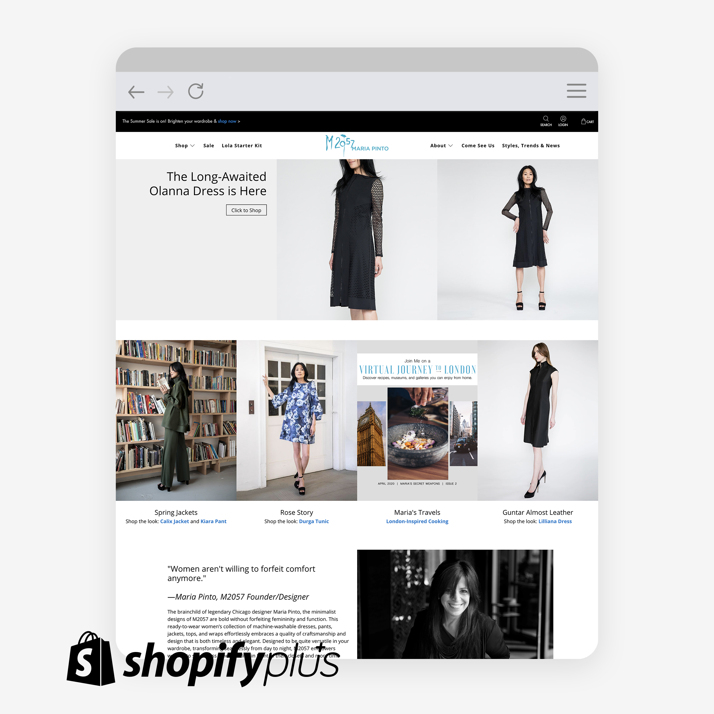 Maria Pinto - Shopify Plus screenshot