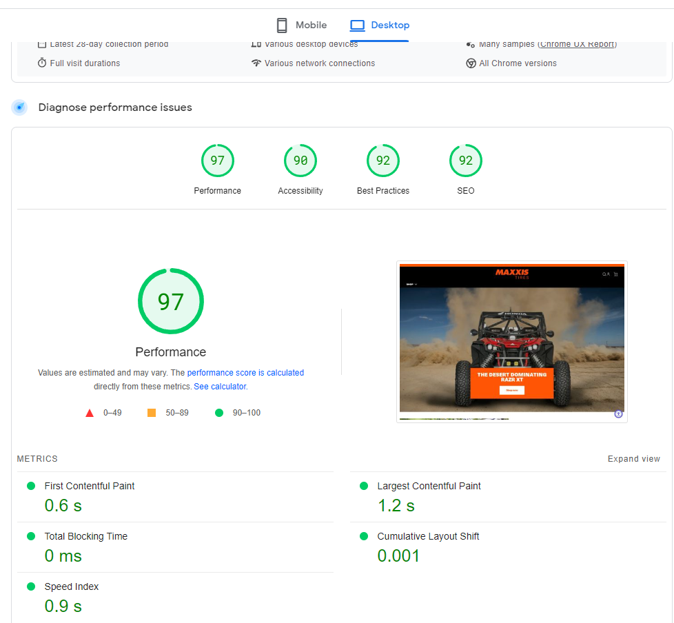 Speed Optimization screenshot