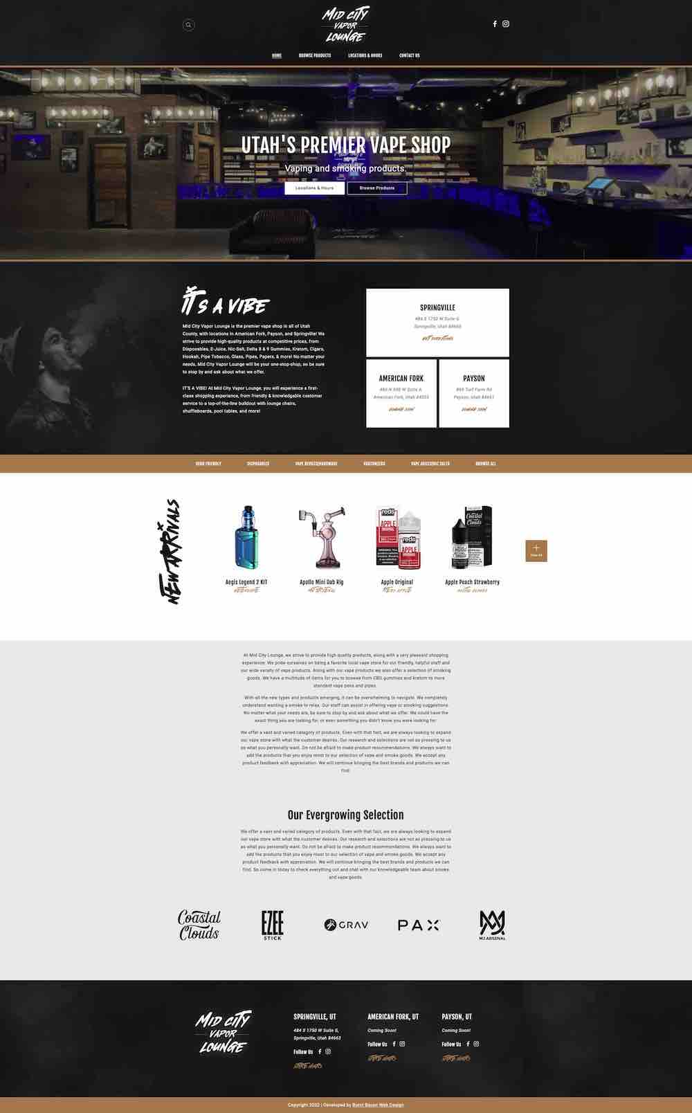 midcityvaporlounge.com screenshot