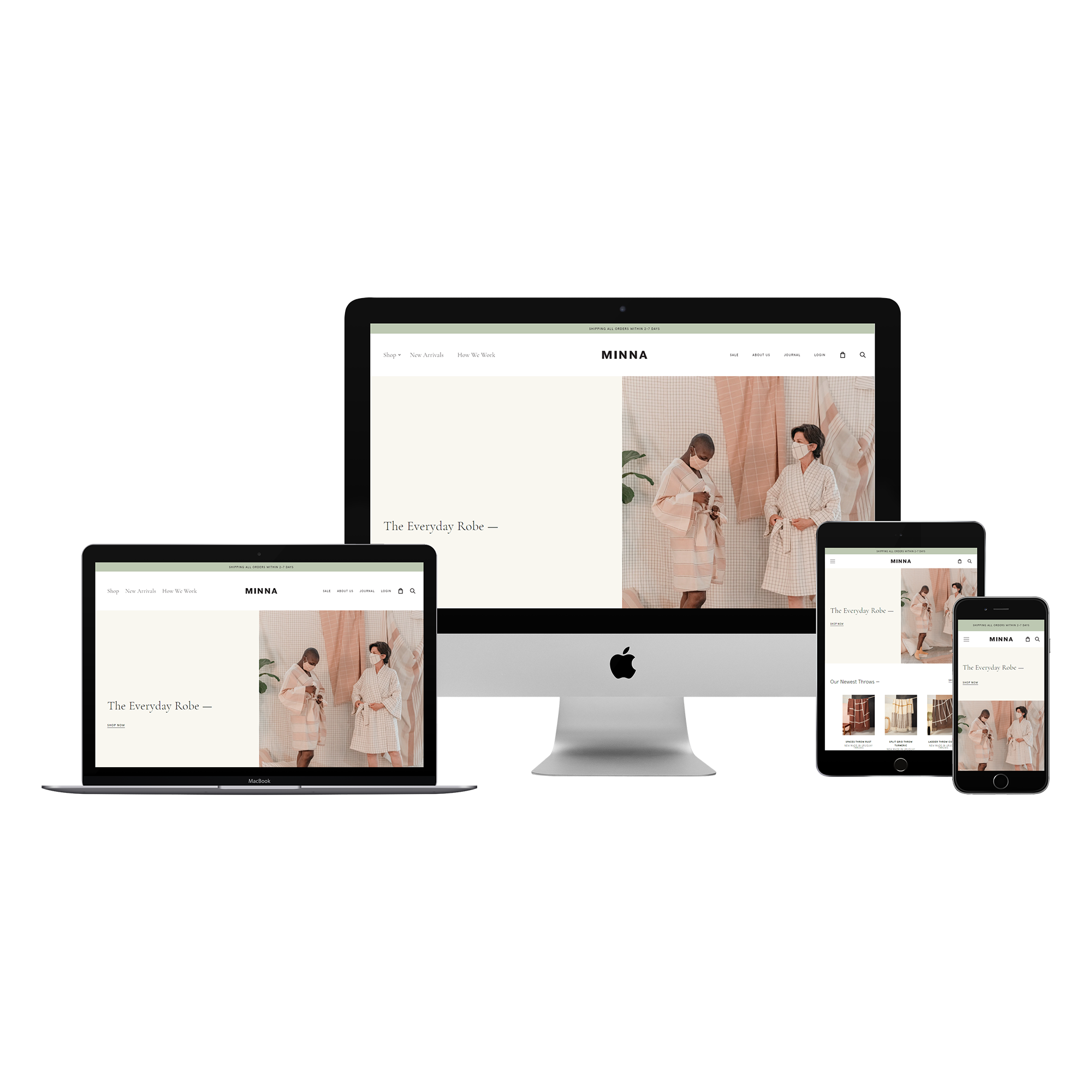 Shopify website development and customization screenshot