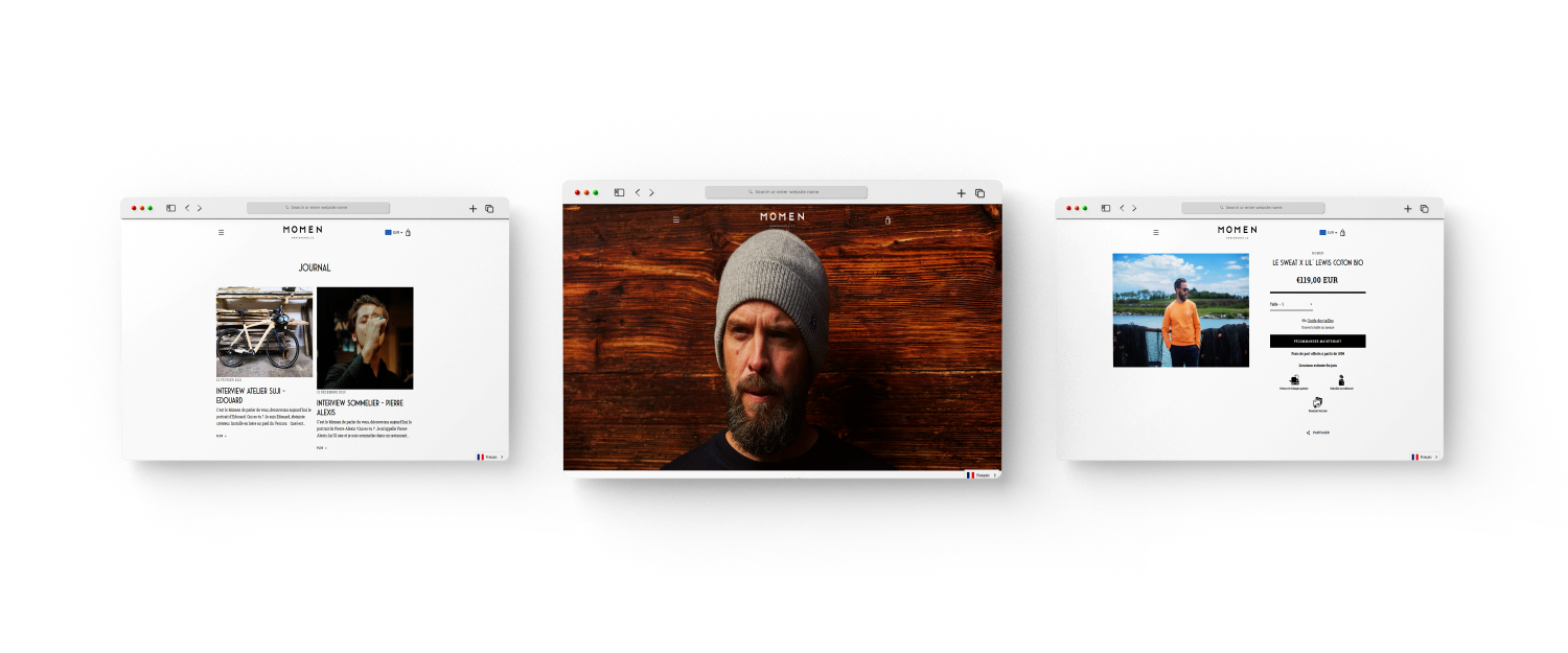 Redesign and Optimization of MOMEN's Shopify Theme for Men's Clothing