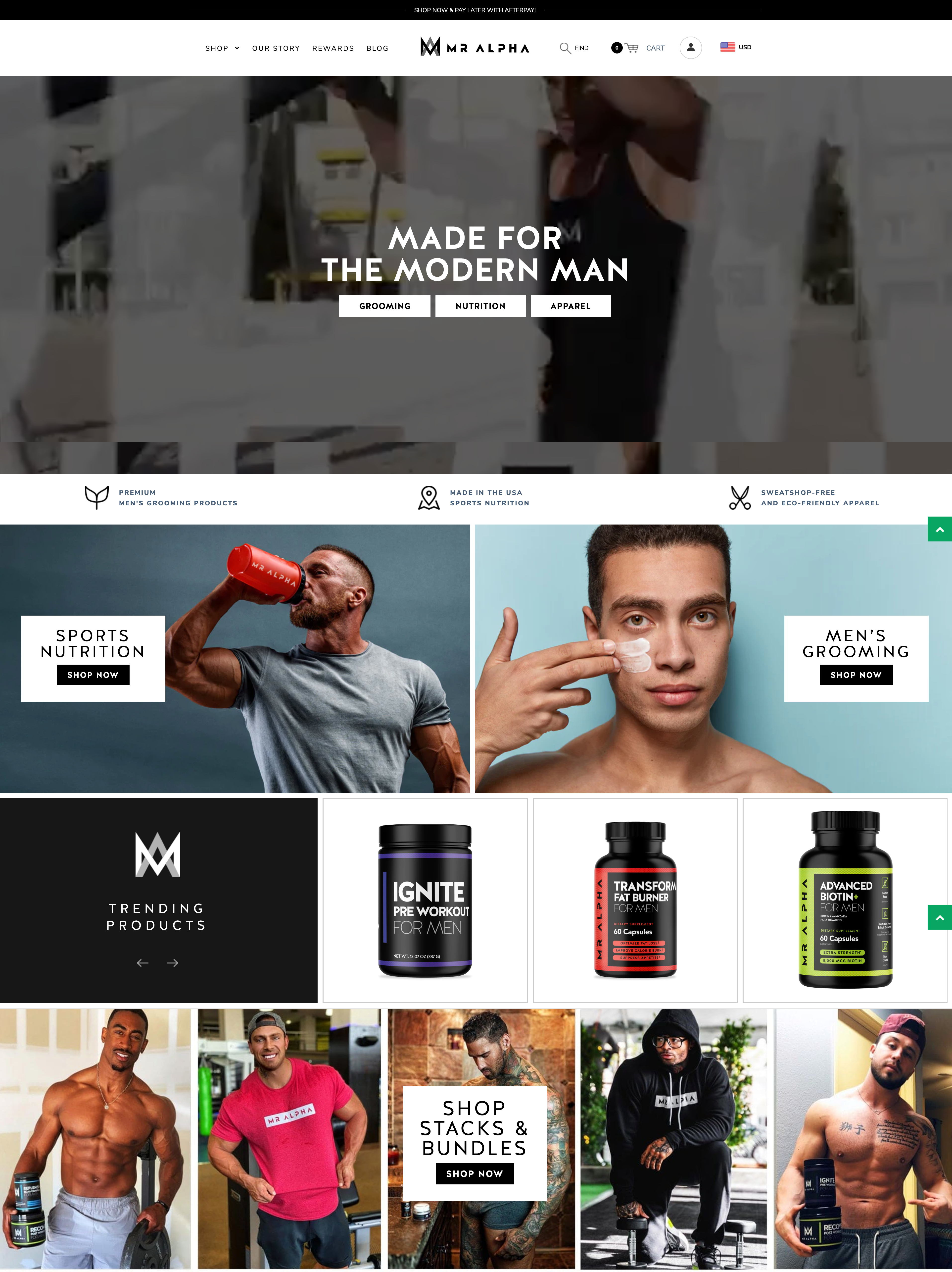 Store Design on Shopify for a Dietary Supplement Niche screenshot