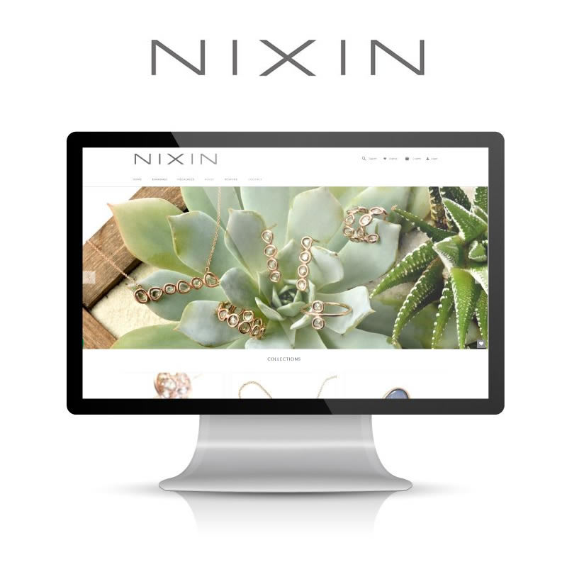 Nixin Jewelry - New Shopify Design and Build screenshot
