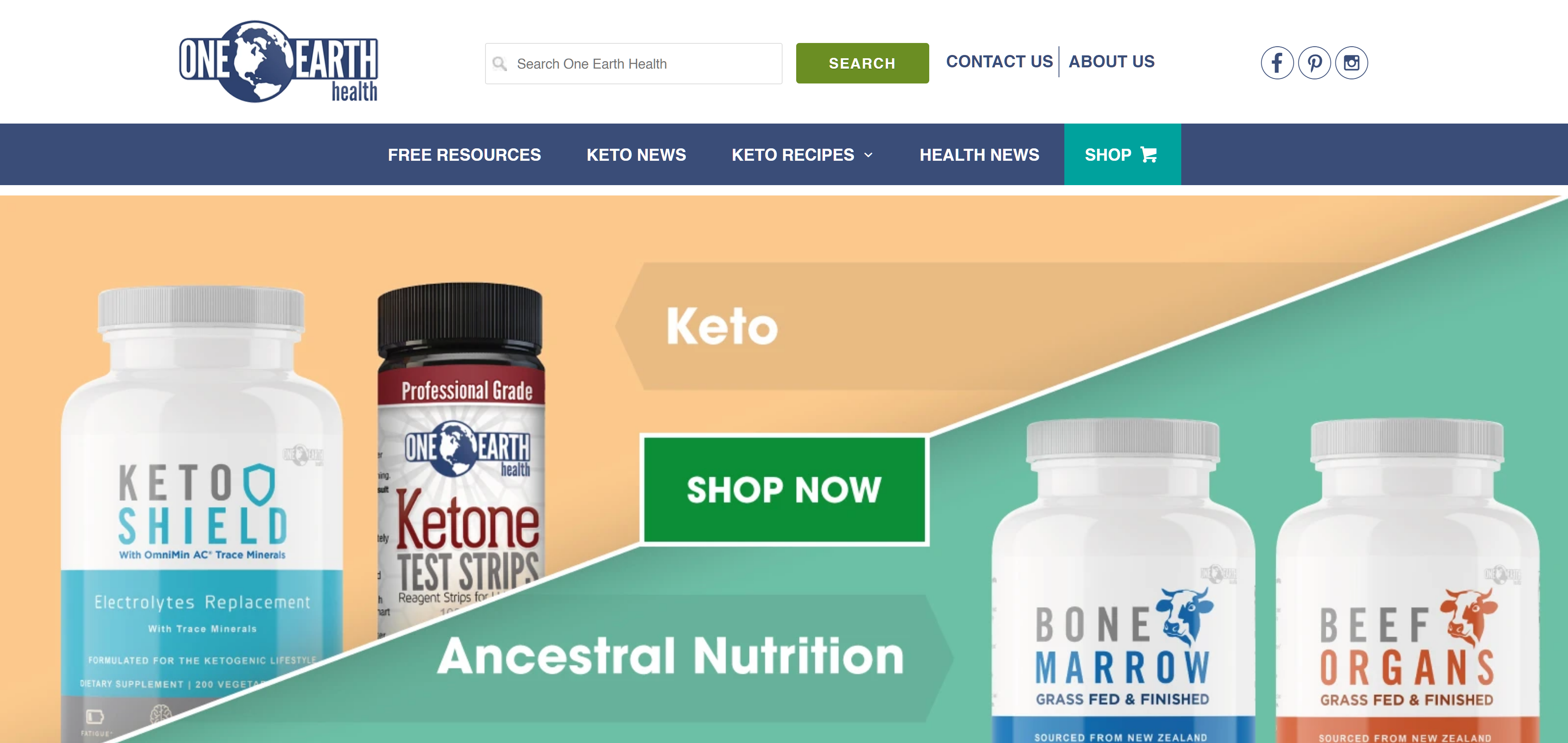 Shopify Theme Customization Project - One Earth Health screenshot