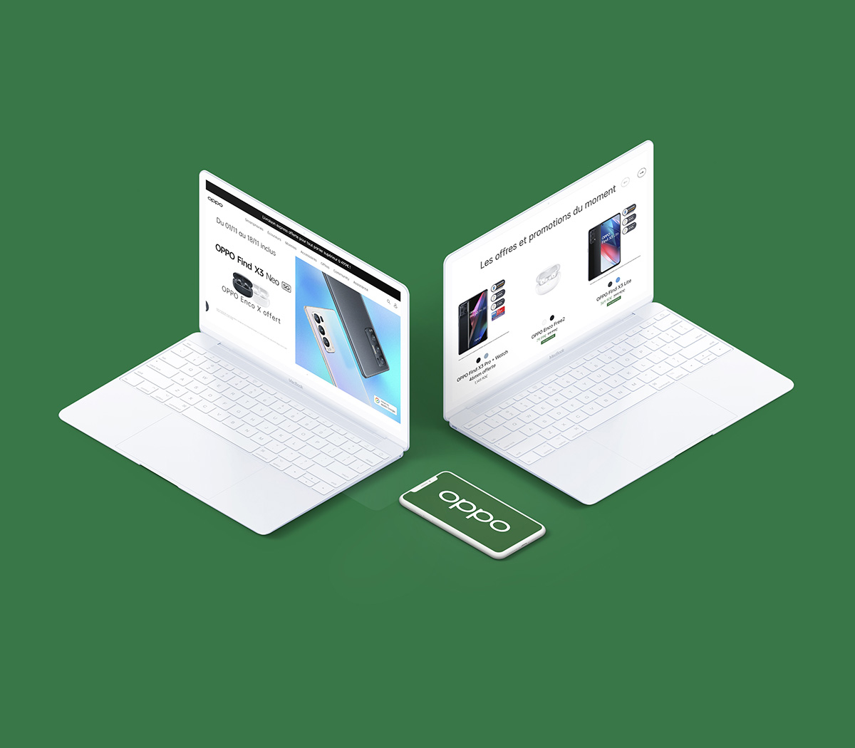 OPPO UX Design + Maquettes + Création du Eshop from scratch screenshot