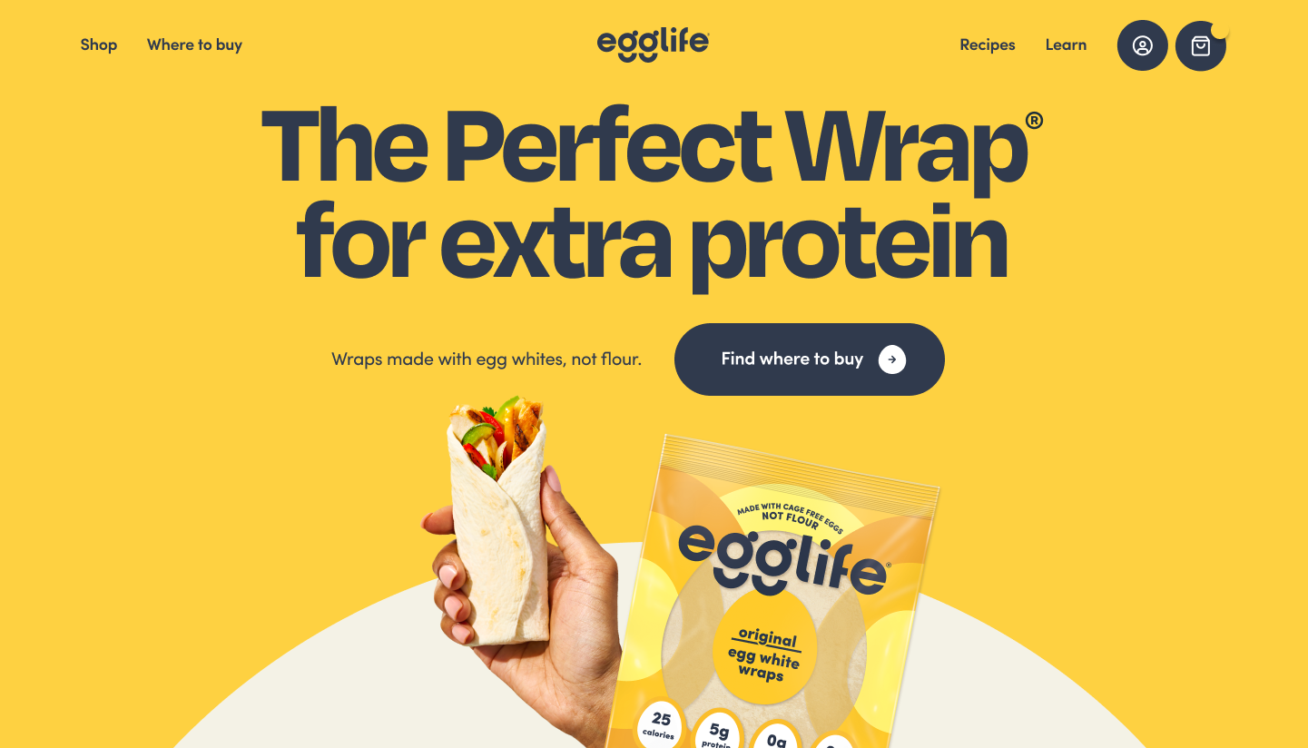 E-Commerce Website Launch for Egglife Foods: Elevating The Perfect Wrap