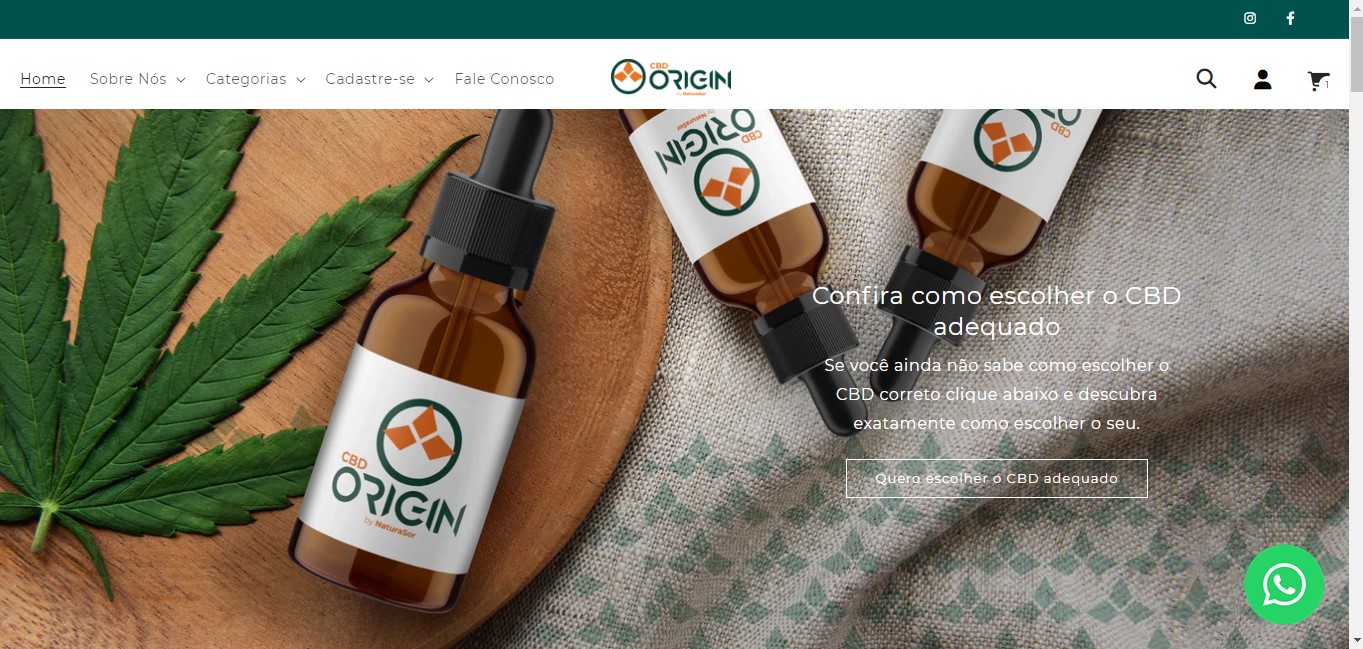 Comprehensive E-commerce Development for Origin CBD