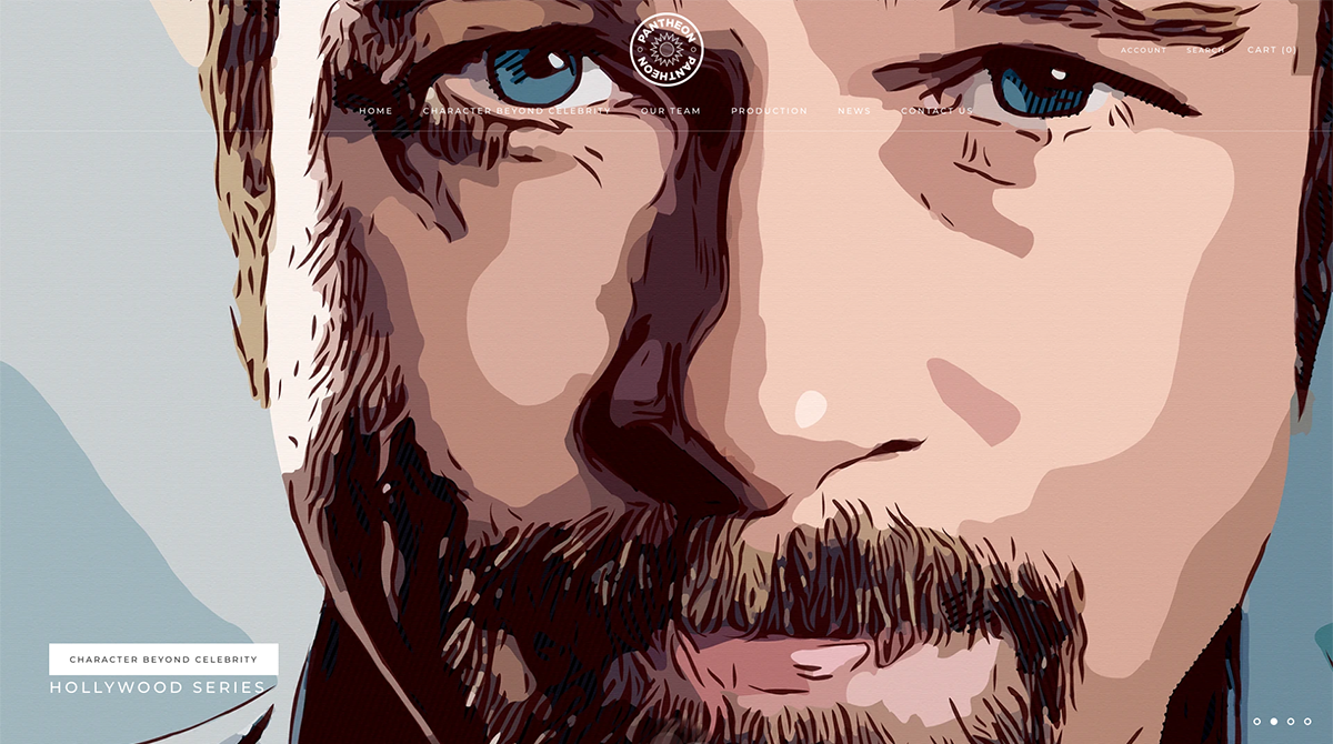 Pantheon Art - celebrity fine art collective screenshot