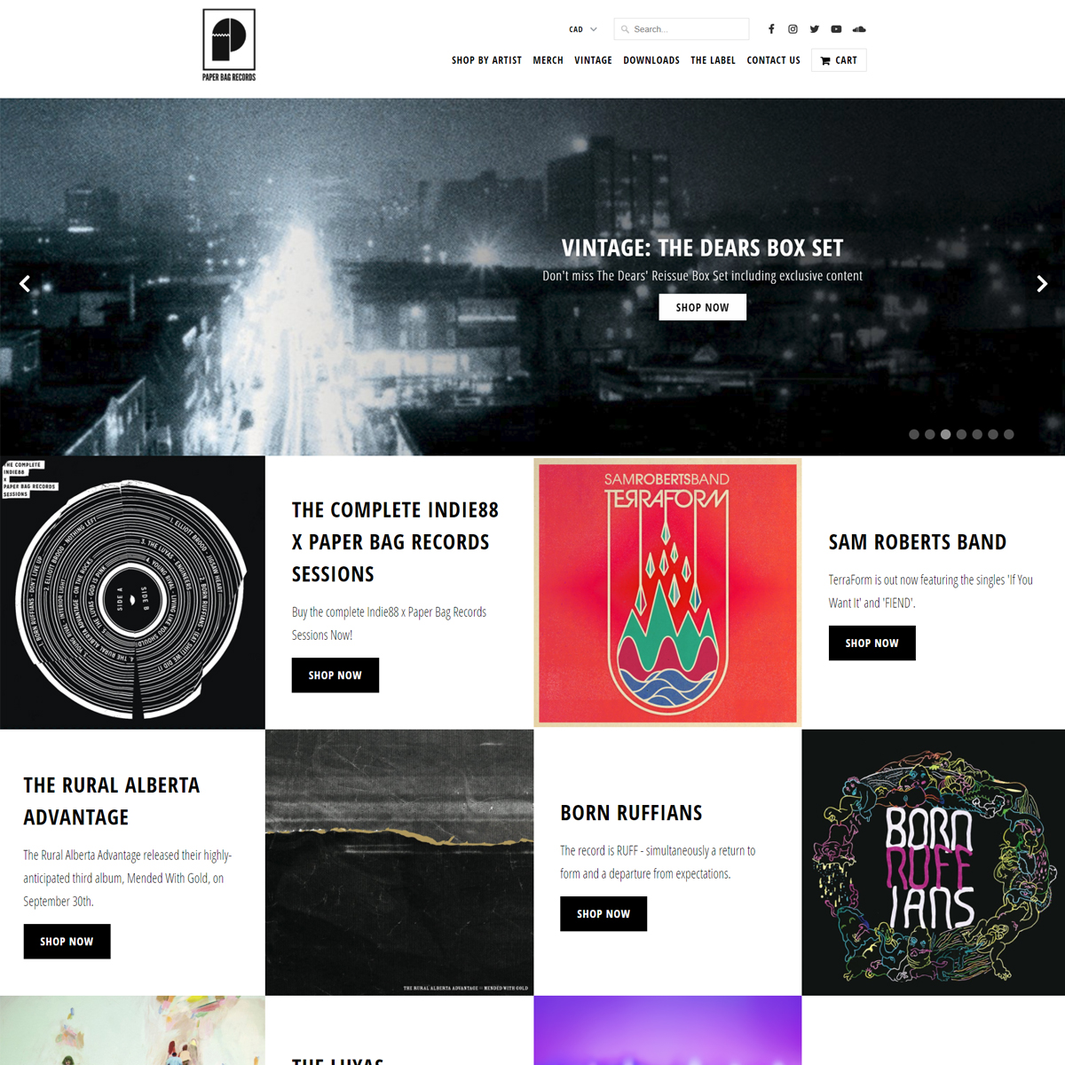 Paper Bag Records screenshot