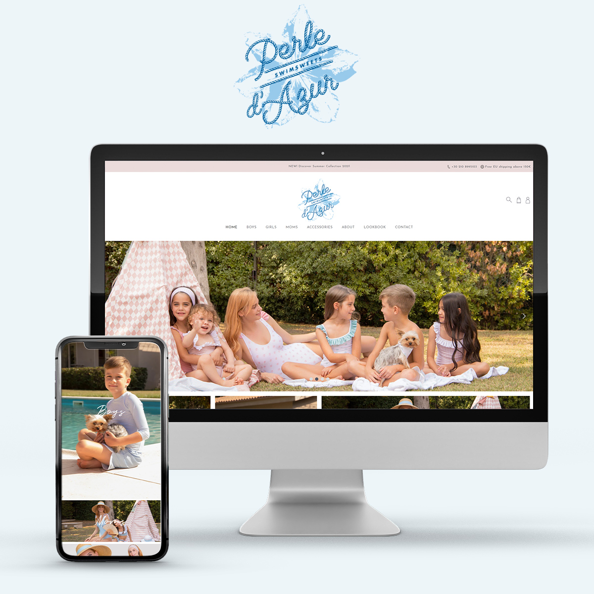 Perle d'Azur: Elegant Shopify Store Setup with Visual Branding