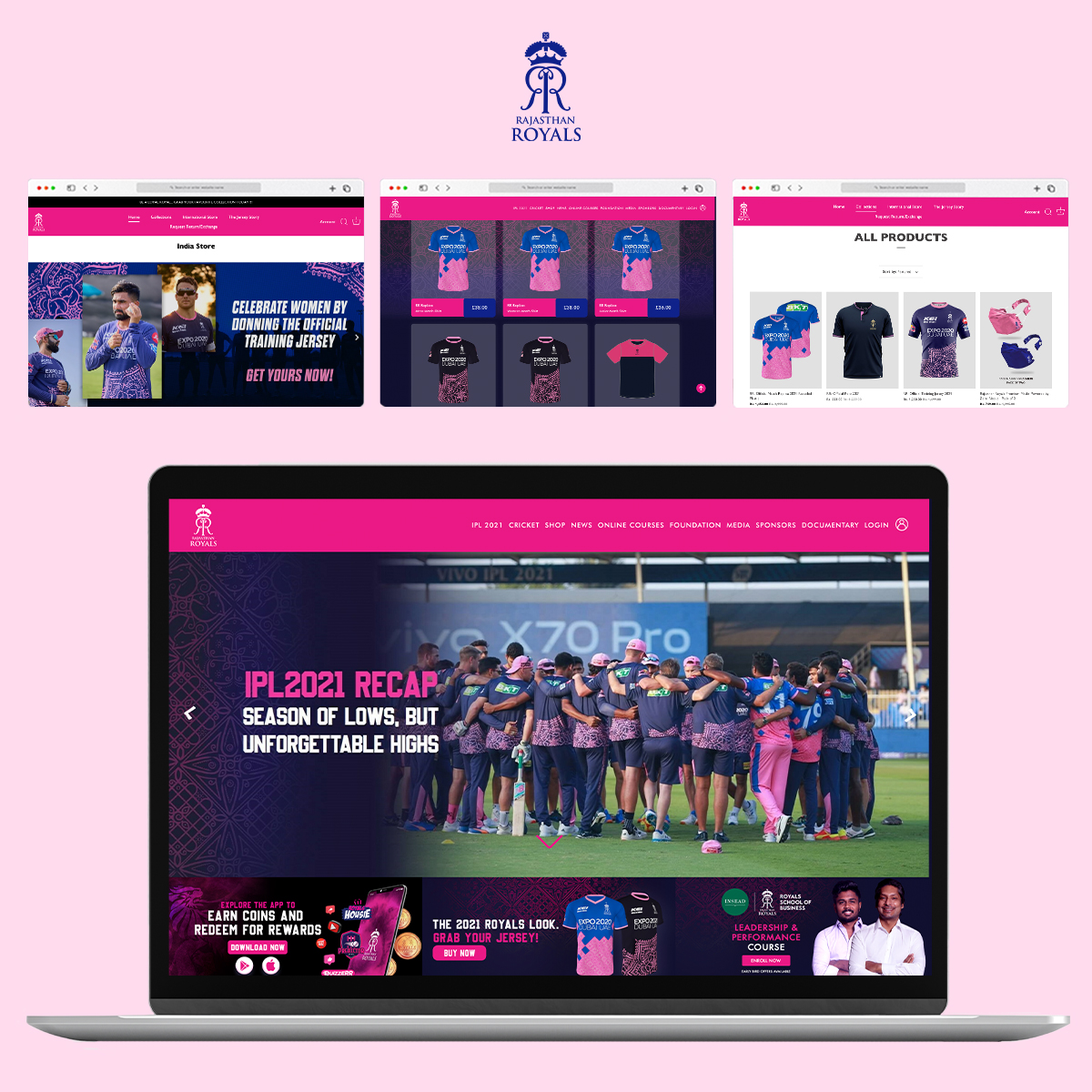 Enhancing Rajasthan Royals' Digital Identity through Website Development