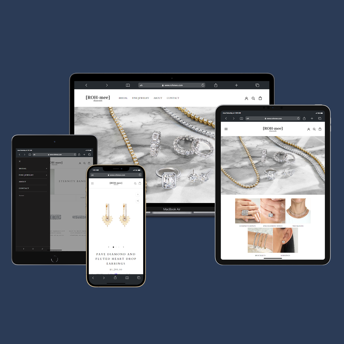 Shopify store build and design screenshot