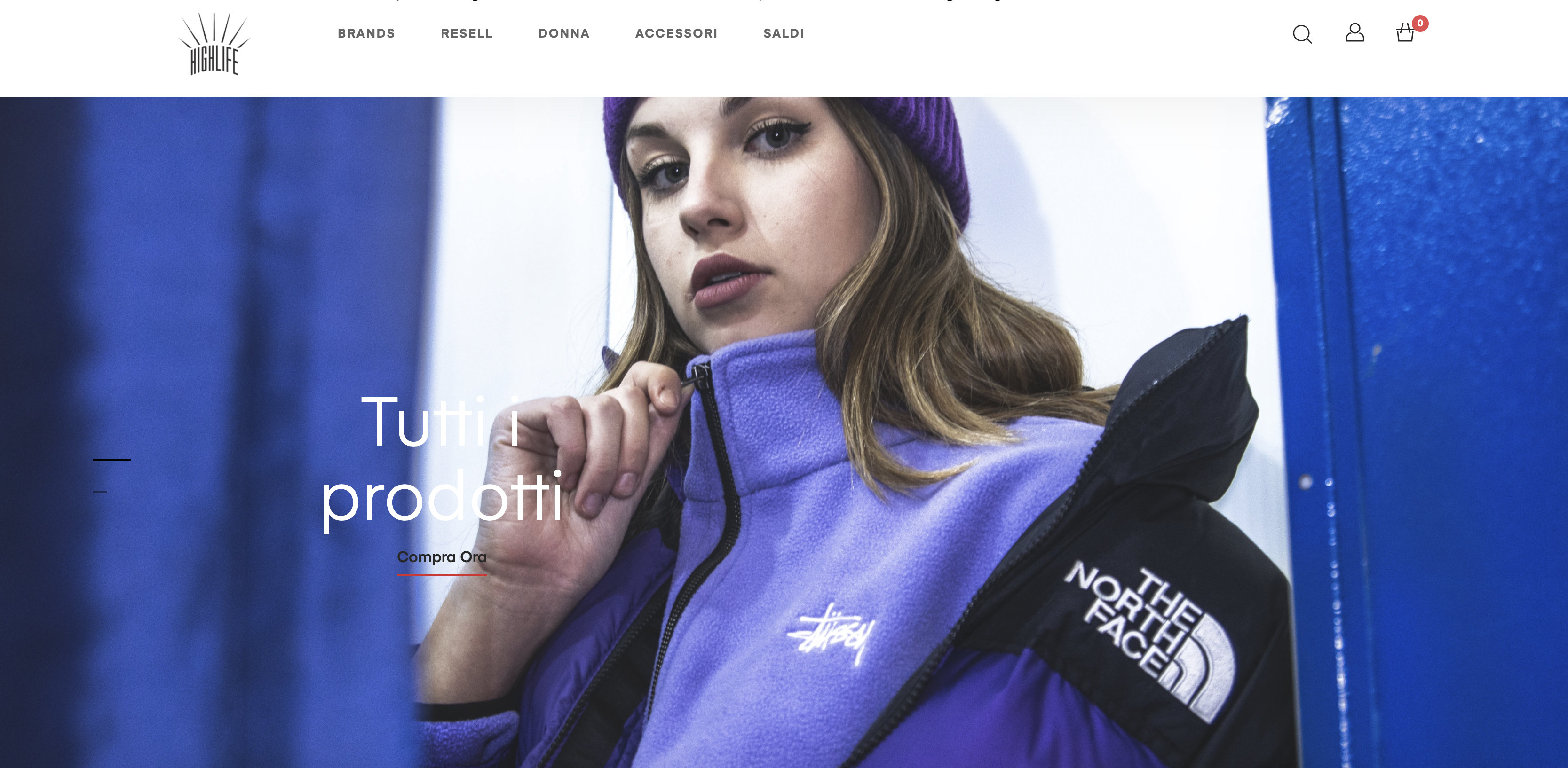 Consulenza per Realizzazione E-Commerce | www.highlifestore.it screenshot