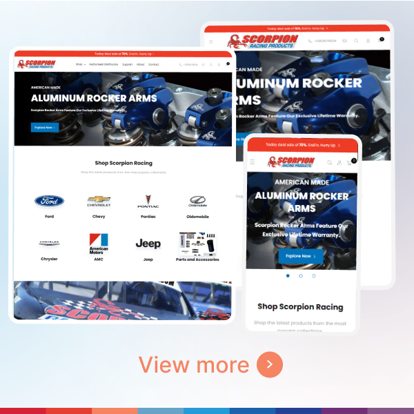 Automotive Shopify store screenshot