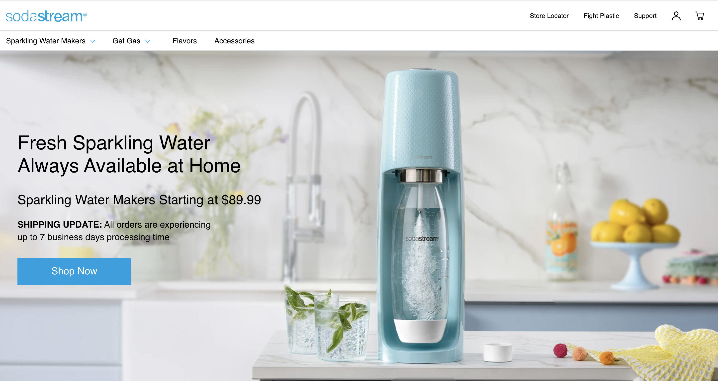 SodaStream international overhaul screenshot
