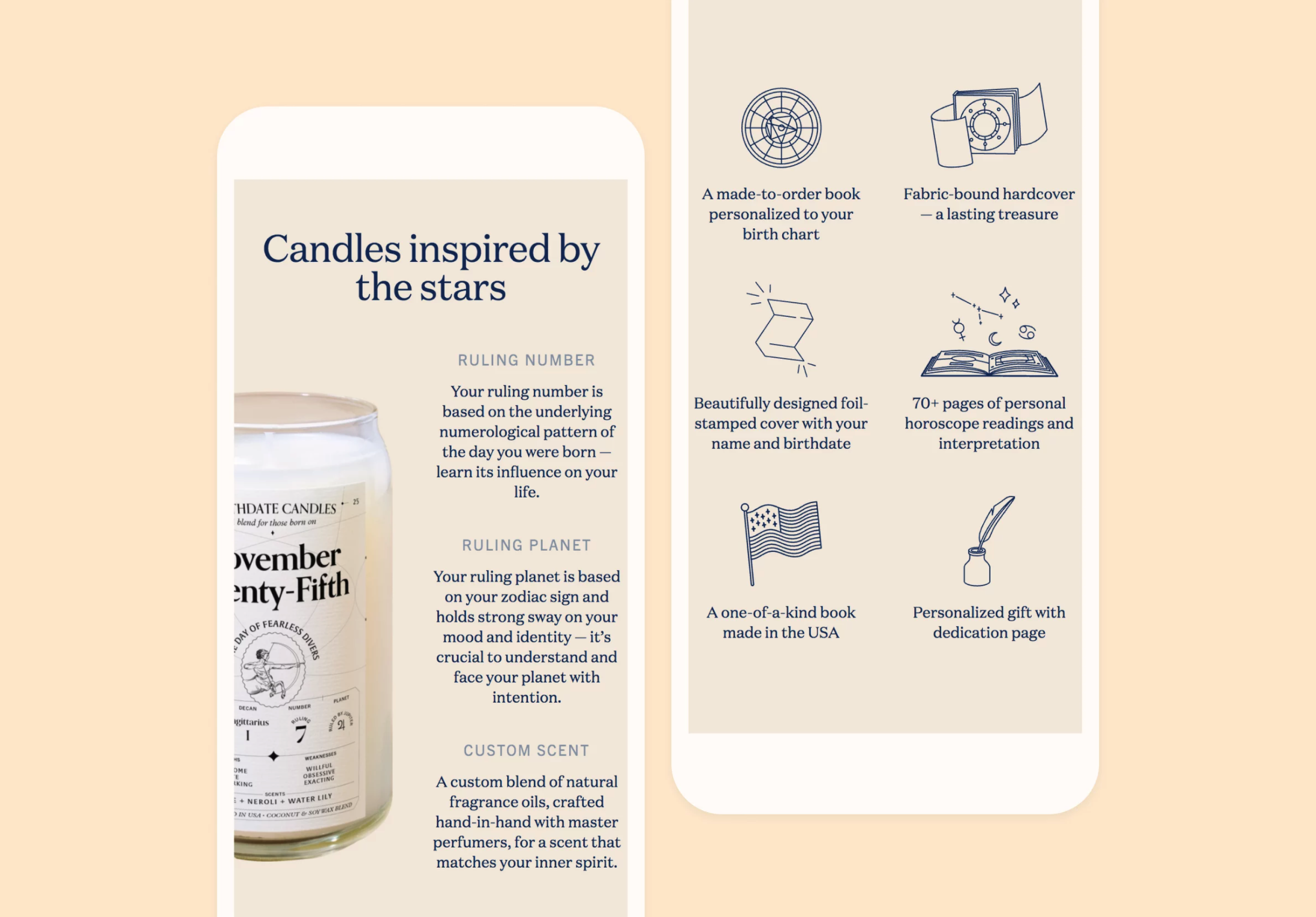 Launching a new brand that makes personalized astrology-inspired gifts screenshot