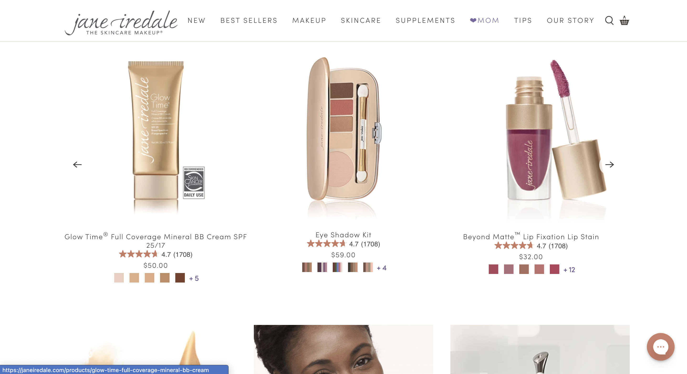Jane Iredale screenshot
