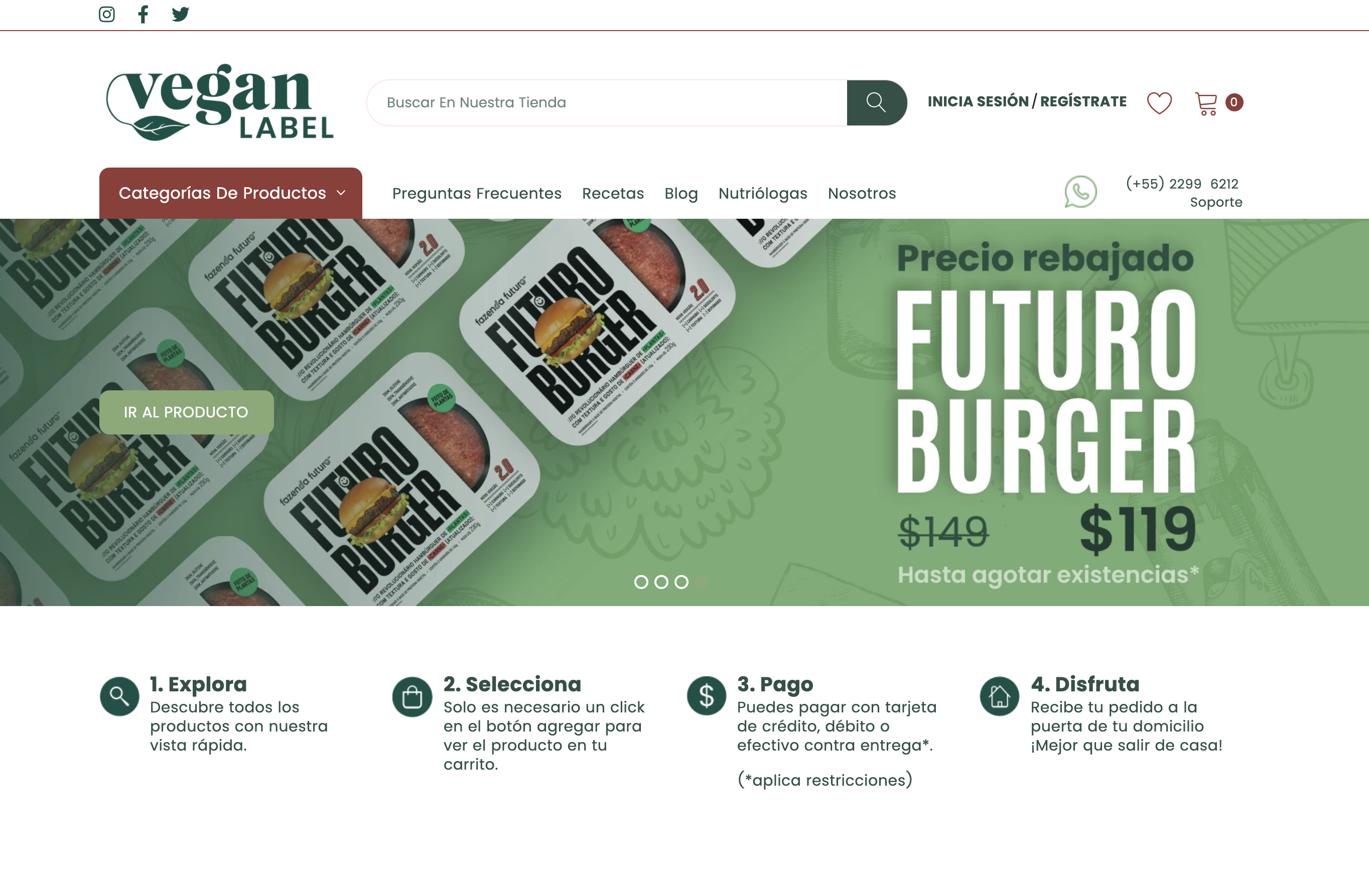 Vegan Label desarrollo de tema