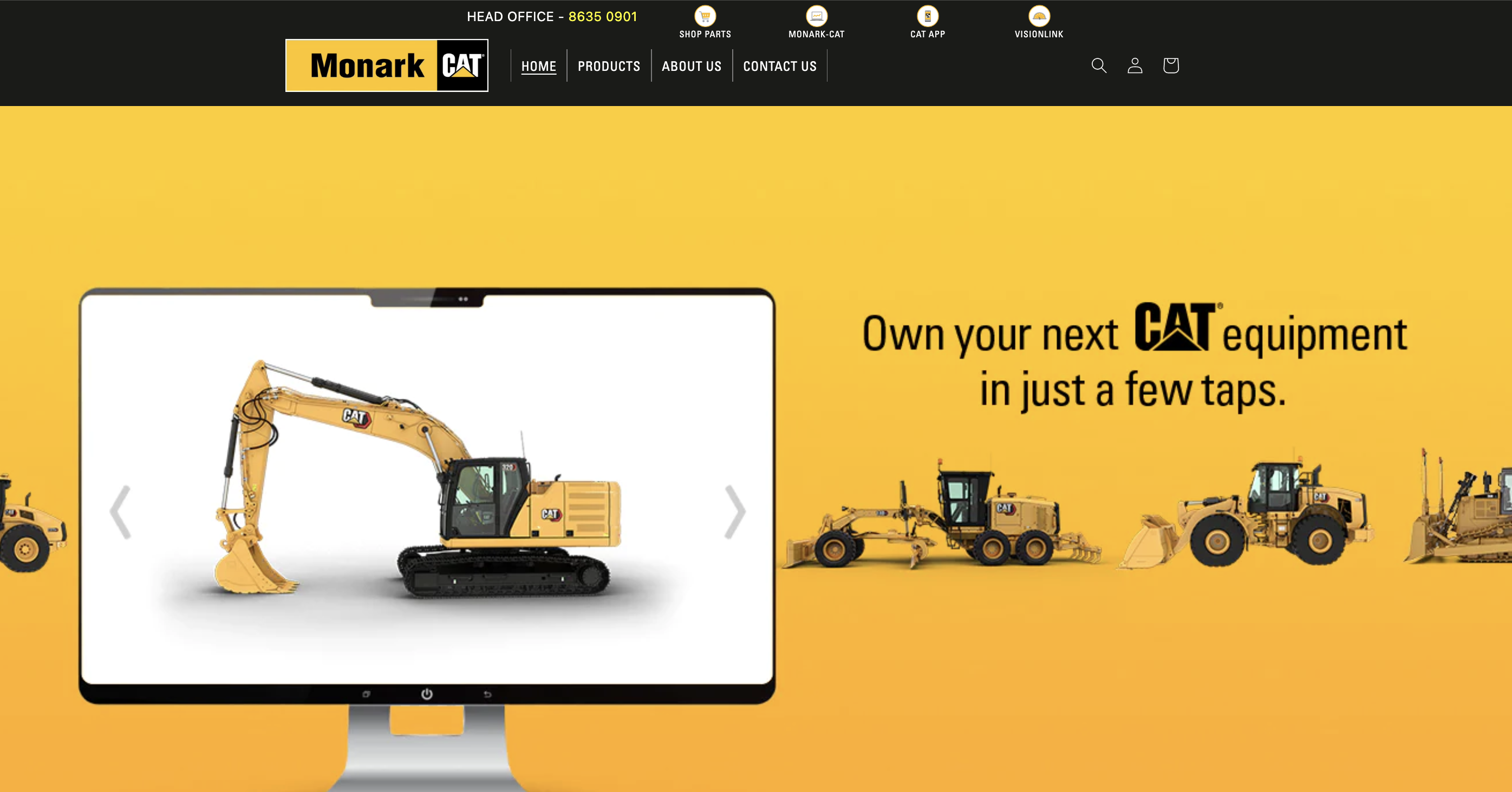 Building a Bidding & Reservation Commerce for Monark Caterpillar screenshot