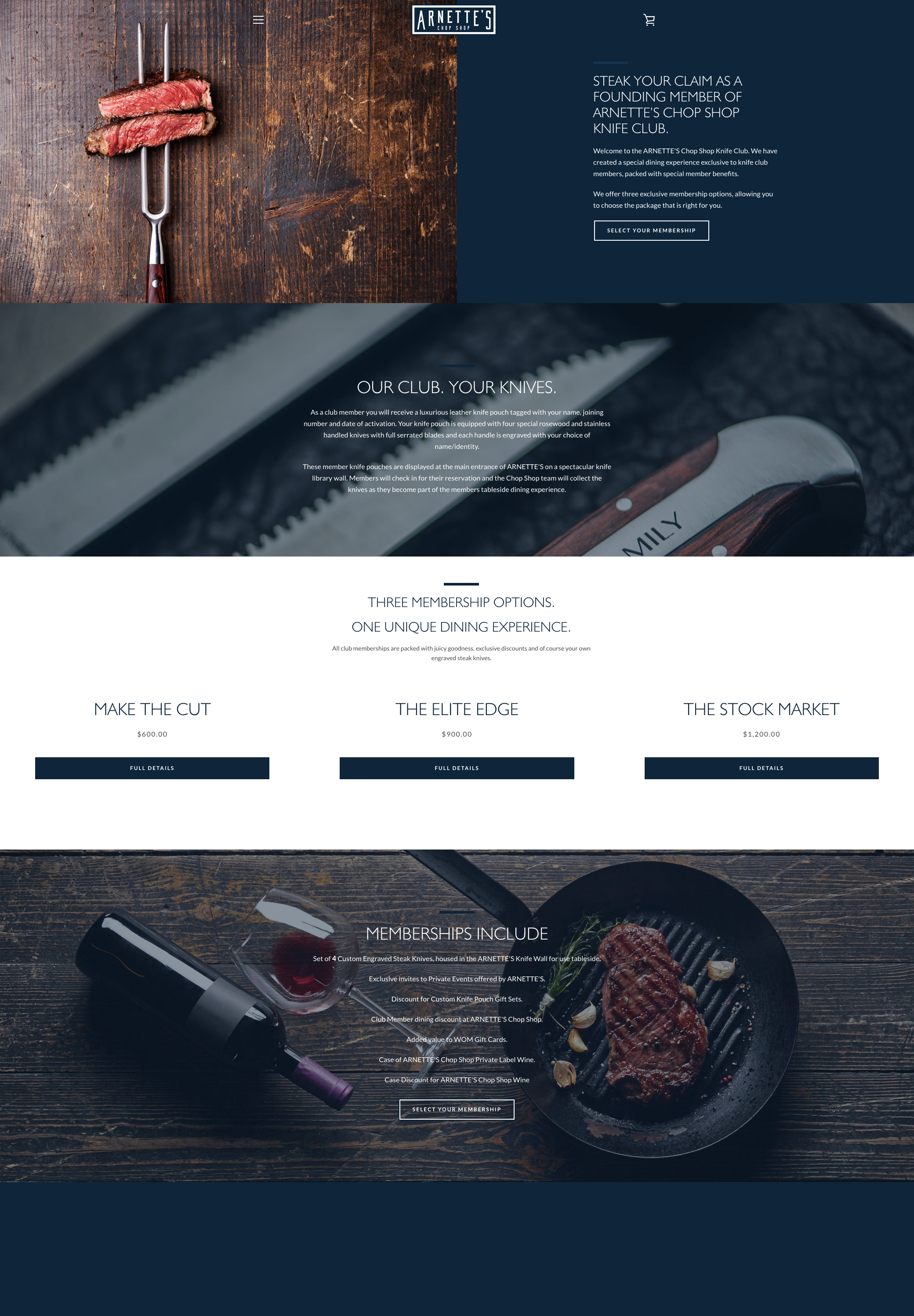 Tailored Shopify Website for Exclusive Club Membership Sales