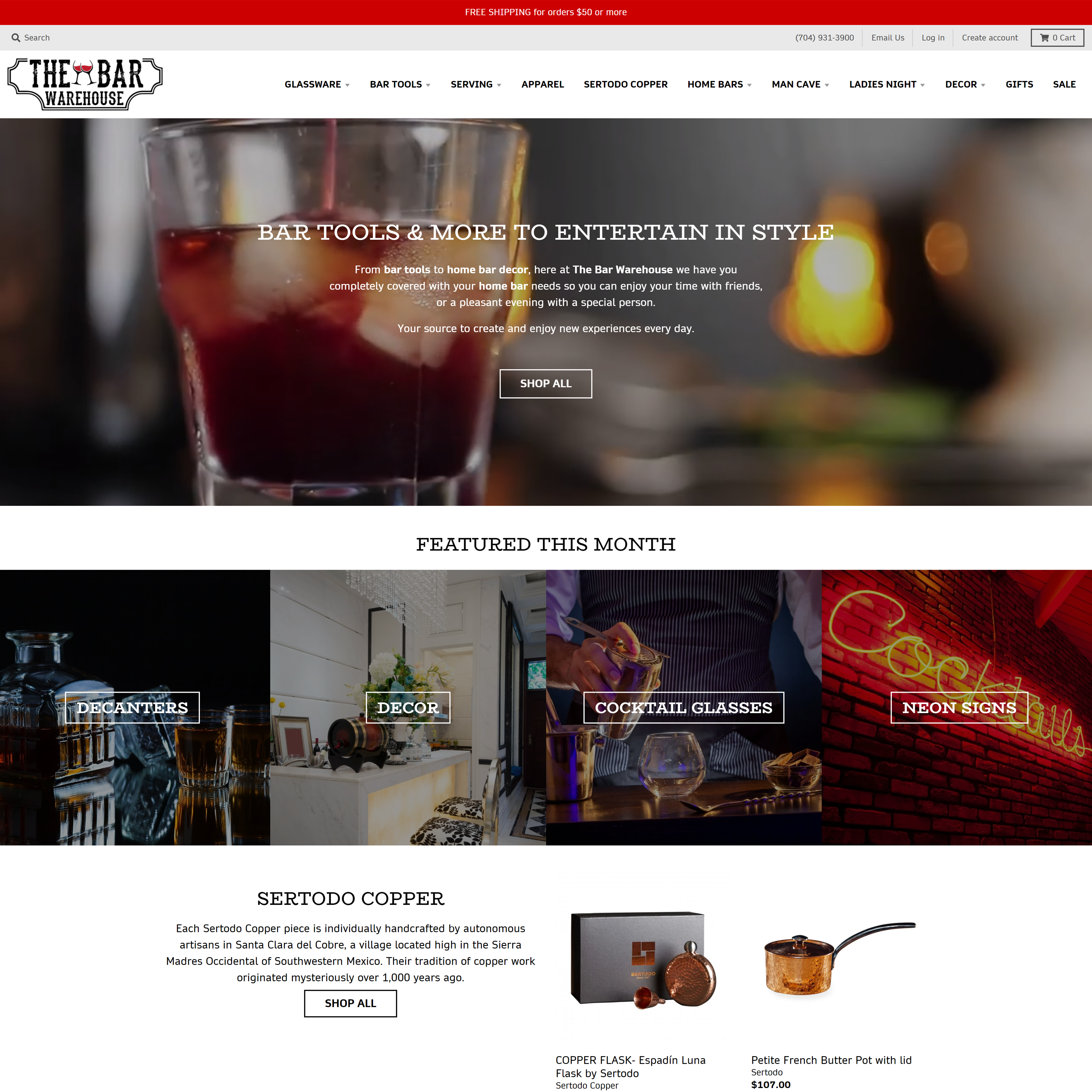 The Bar Warehouse screenshot