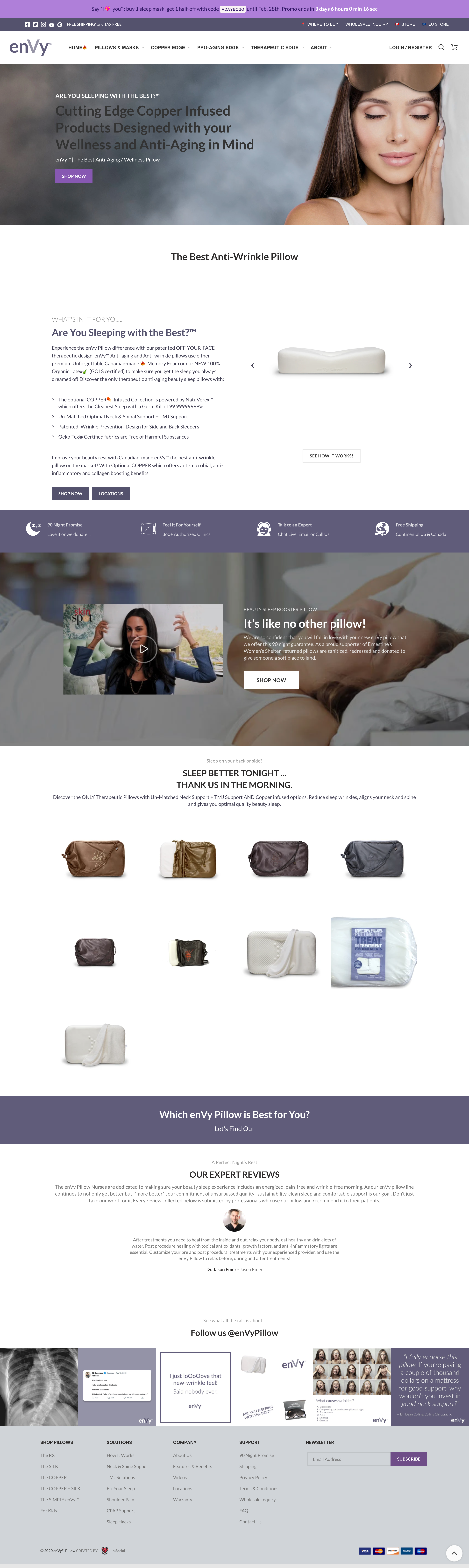 enVy Pillow: Site Rebuild screenshot