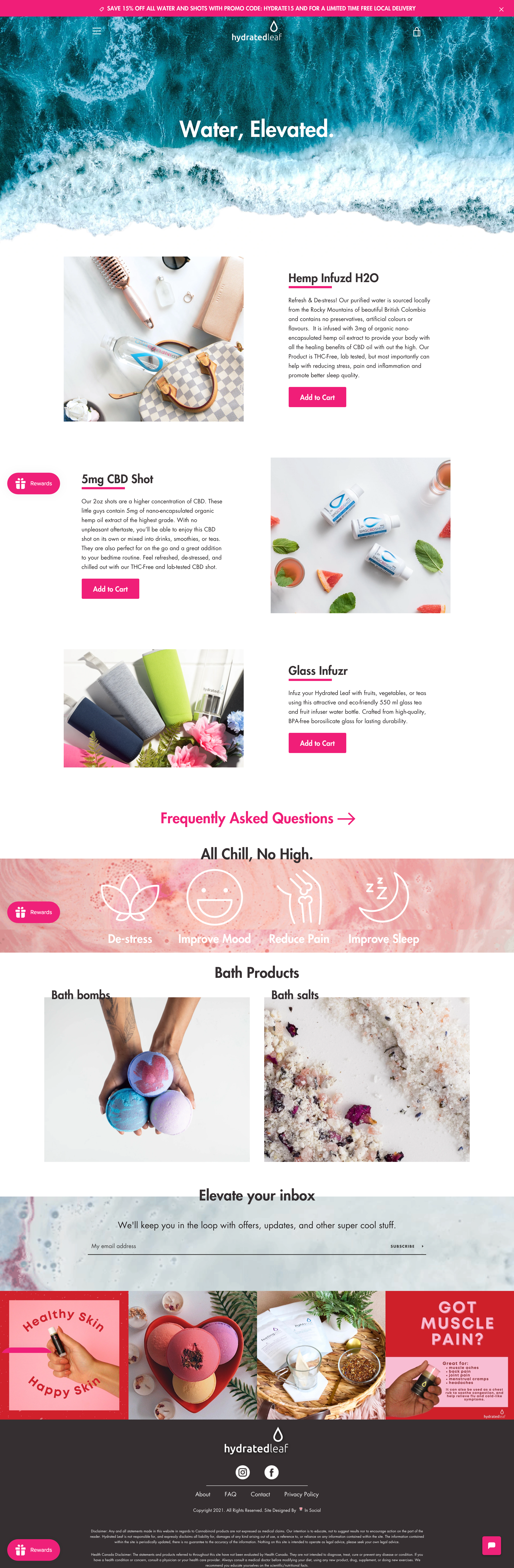 Comprehensive Branding, Photography, and E-commerce Development for Hydrated Leaf